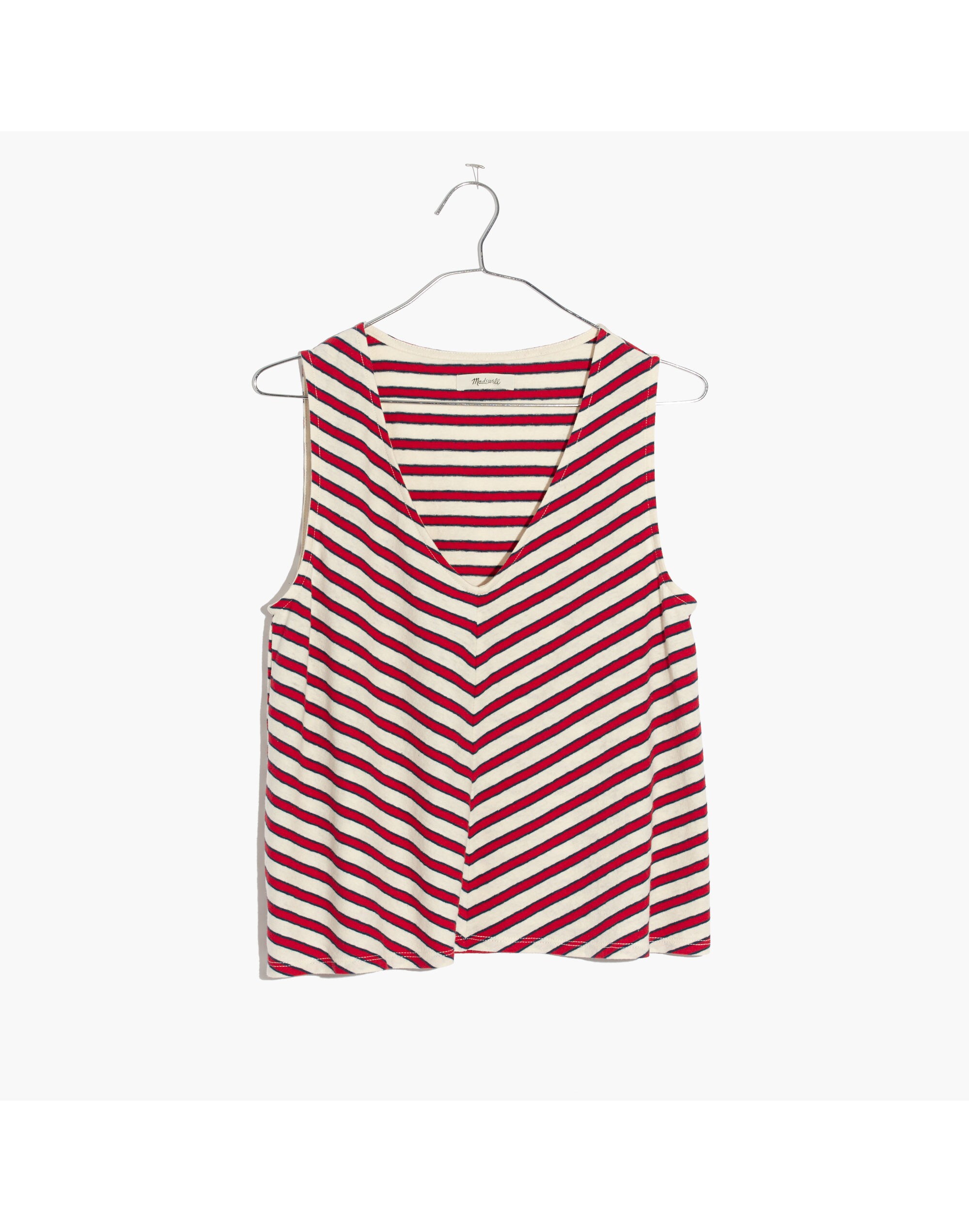 Chevron Stripe Swingy Tank Top