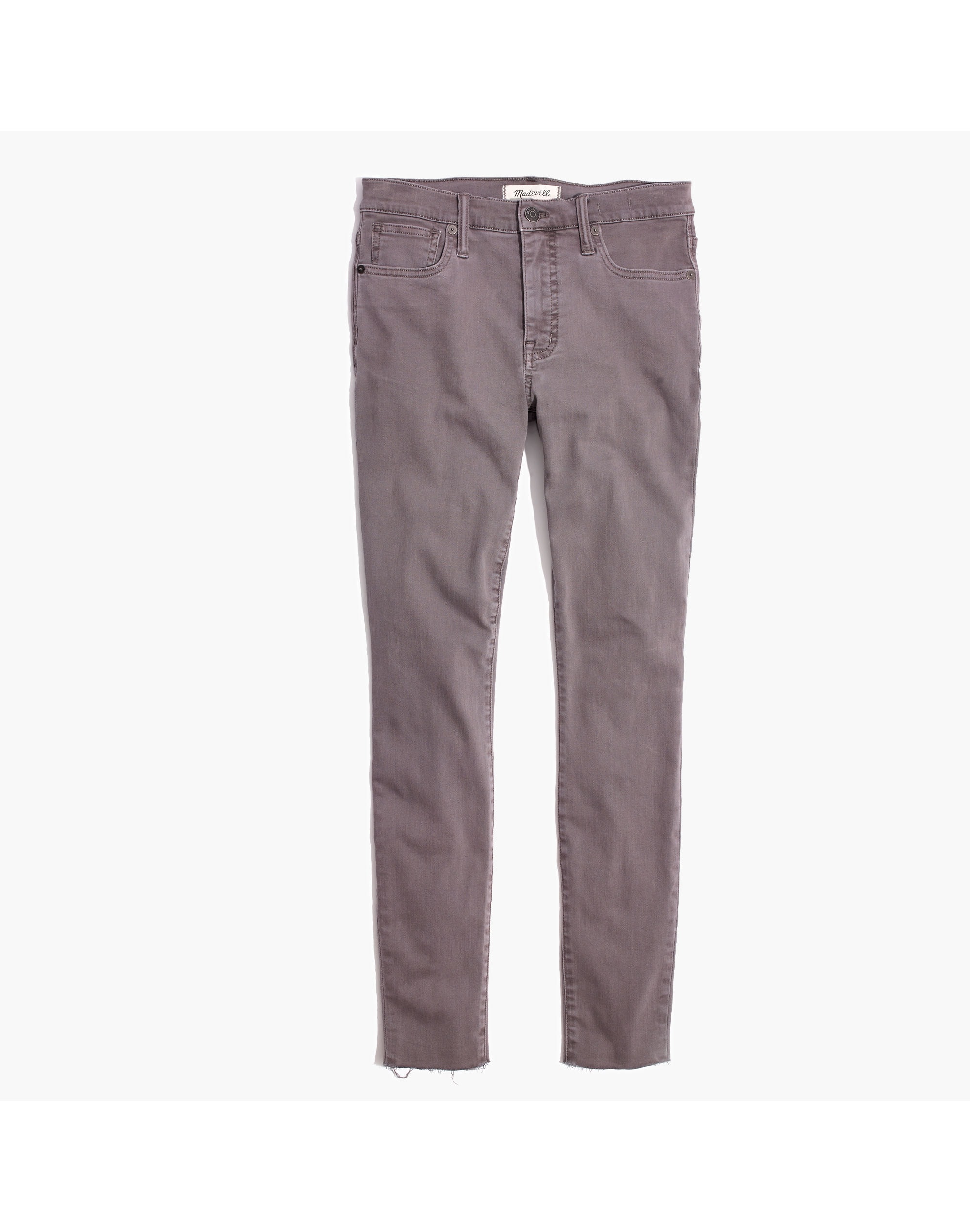 Tall 9" High-Rise Skinny Jeans: Raw-Hem Garment-Dyed Edition