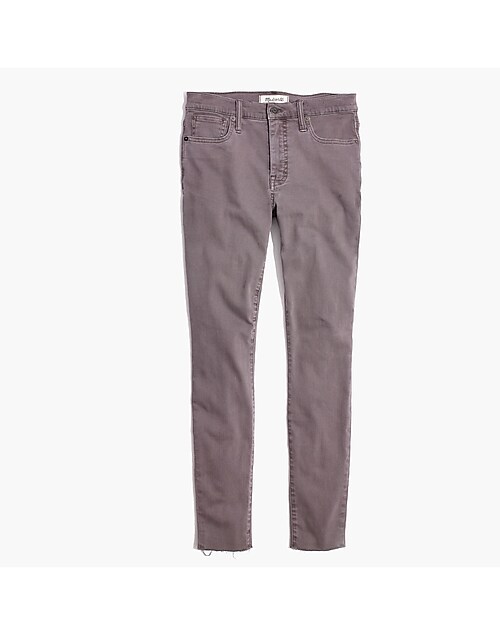 Taller 9 High-Rise Skinny Jeans: Raw-Hem Garment-Dyed Edition