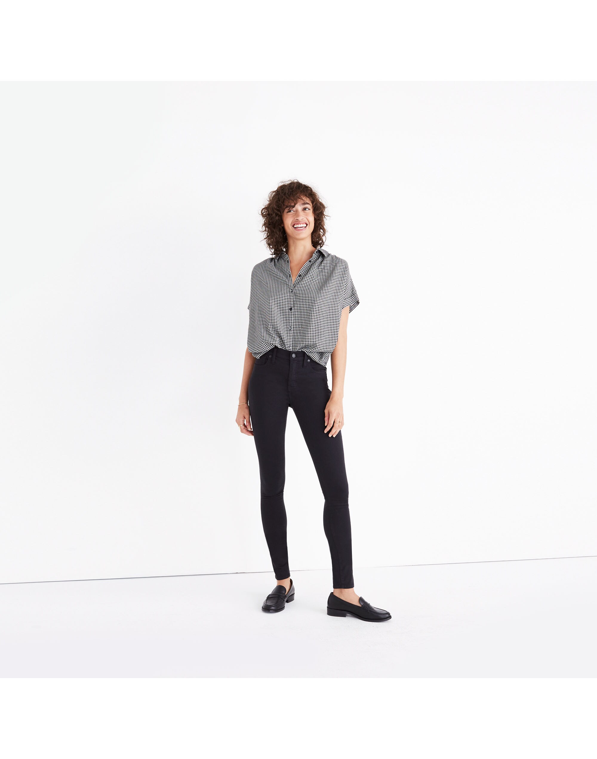 Taller 9" High-Rise Skinny Sateen Jeans