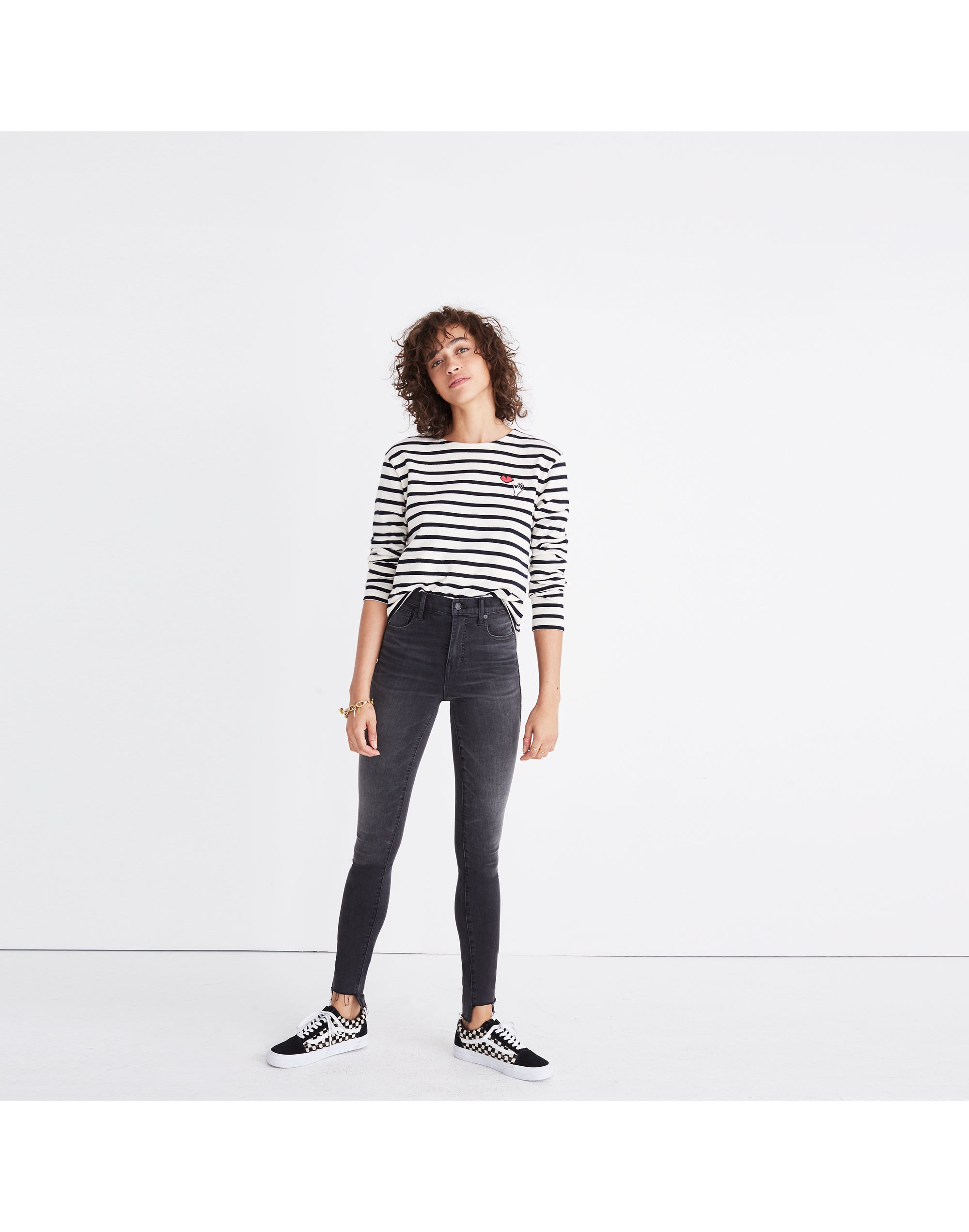 10" High-Rise Skinny Jeans: Step-Hem Edition