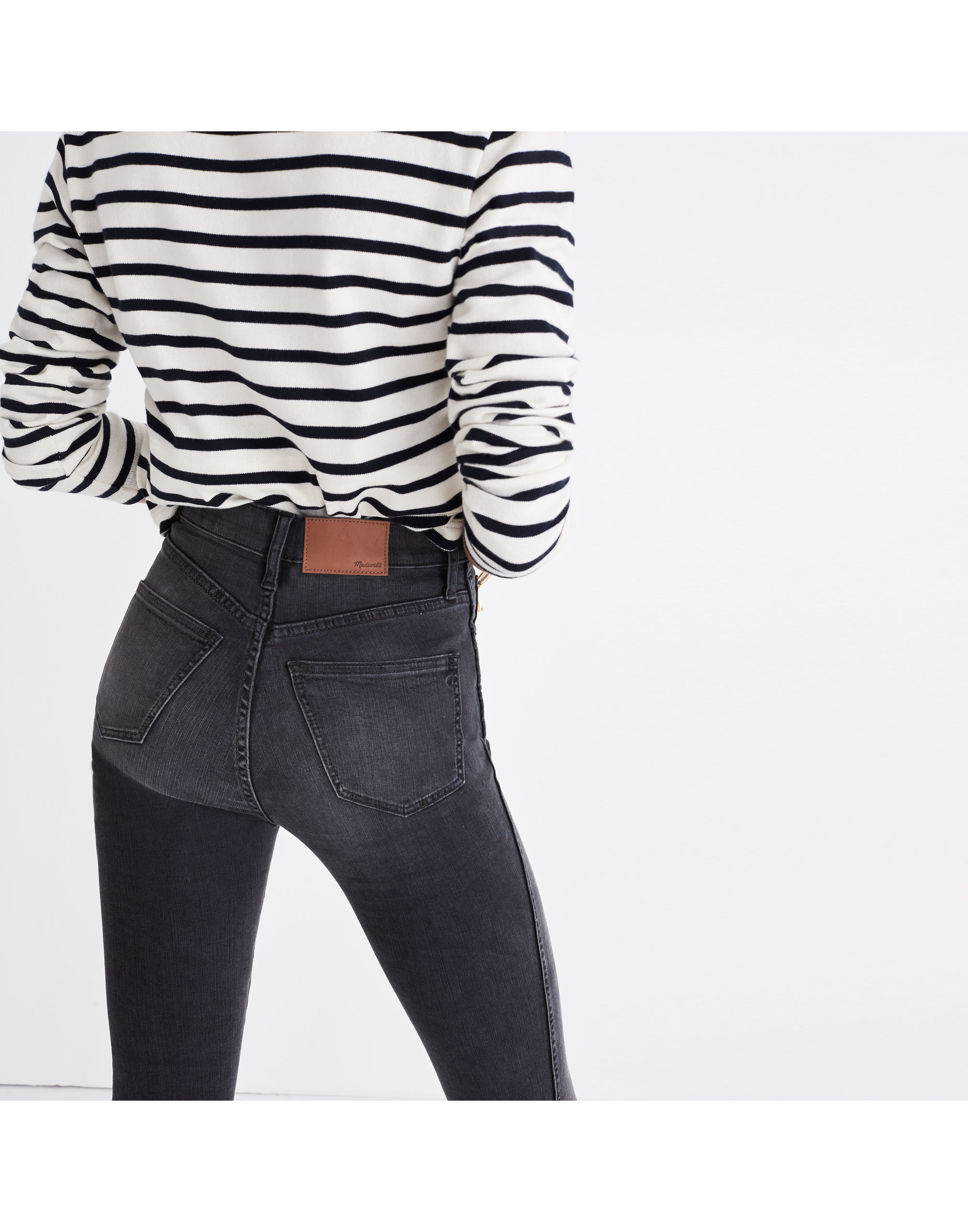 10" High-Rise Skinny Jeans: Step-Hem Edition