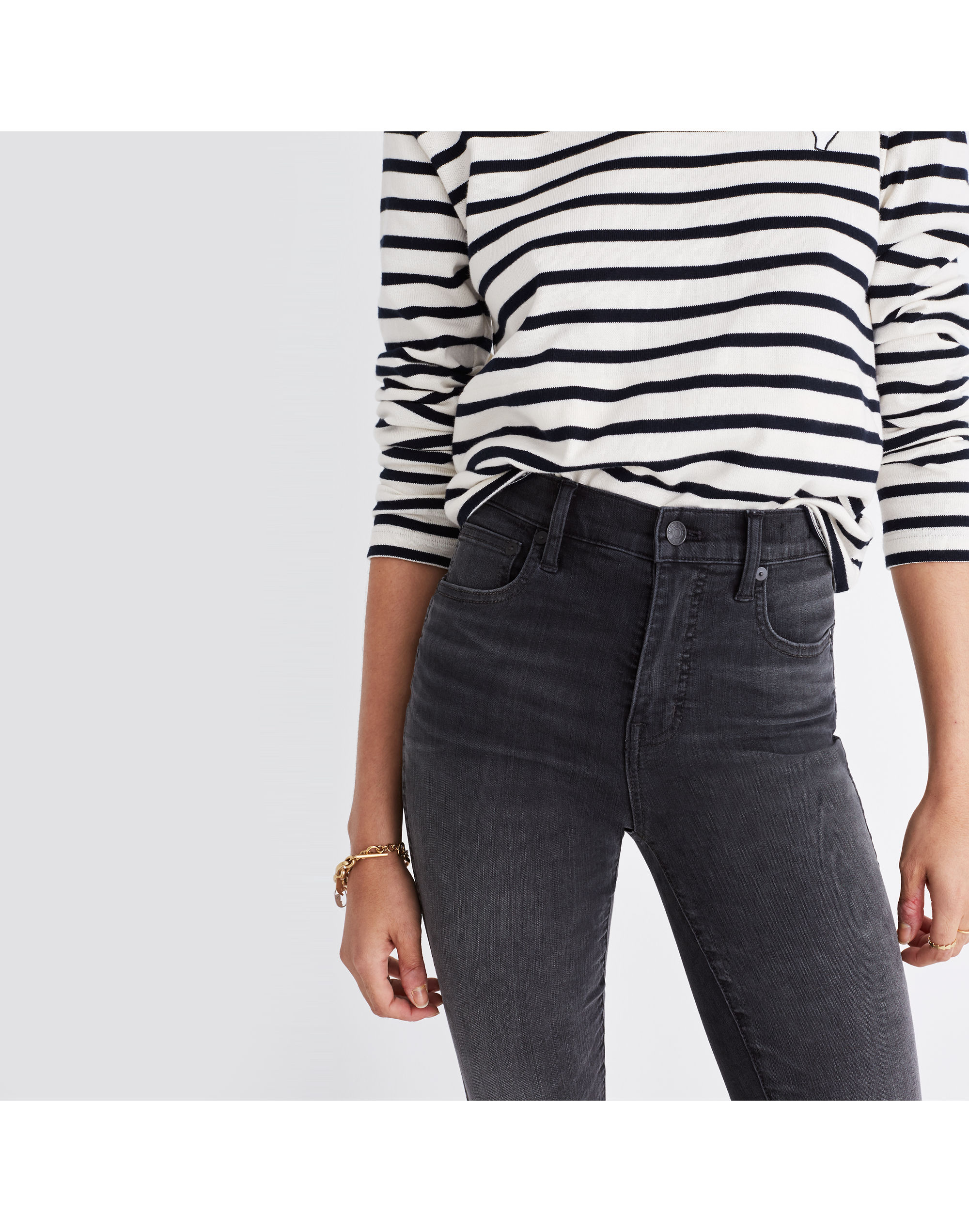 10" High-Rise Skinny Jeans: Step-Hem Edition