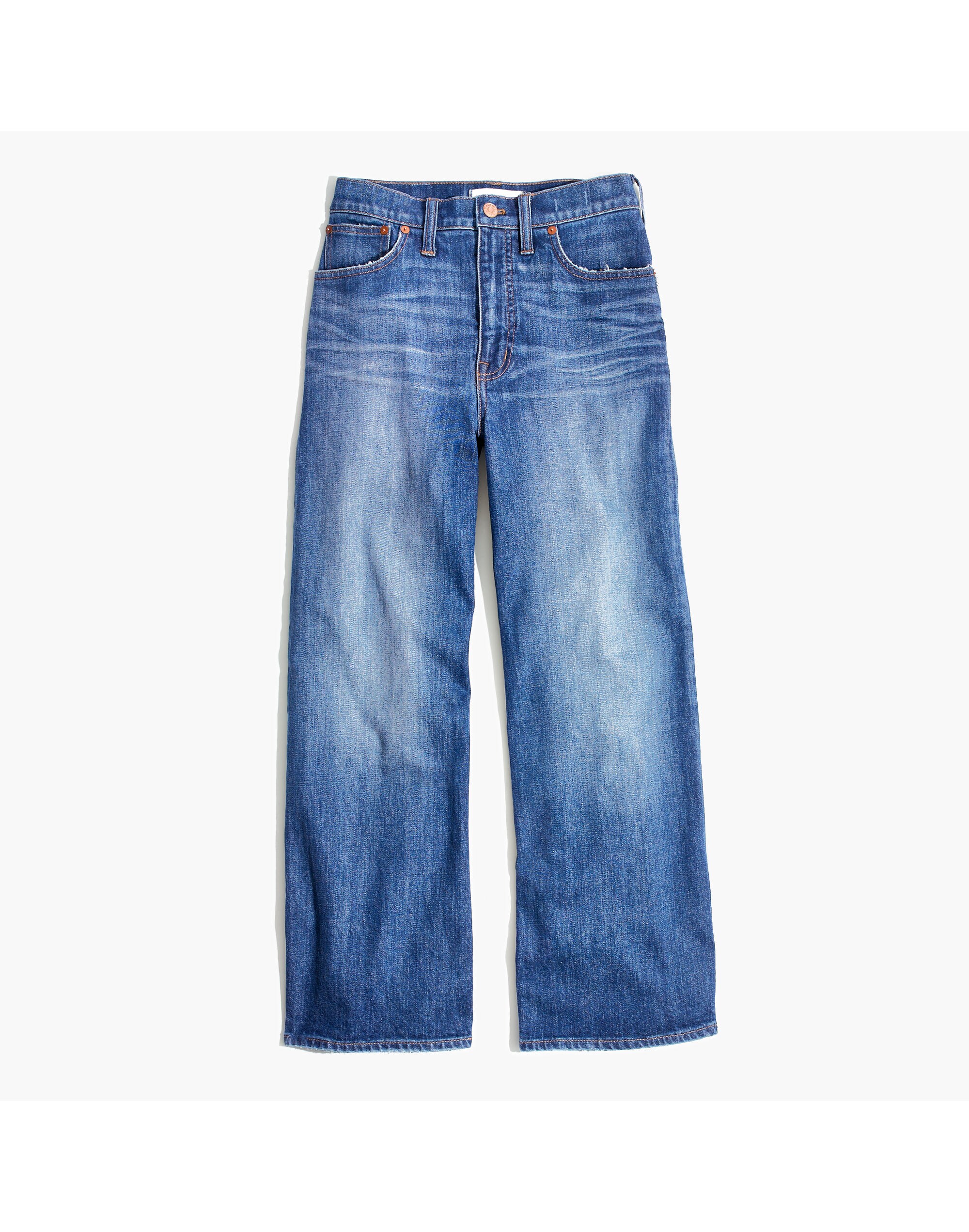 Wide-Leg Crop Jeans in Bainbridge Wash