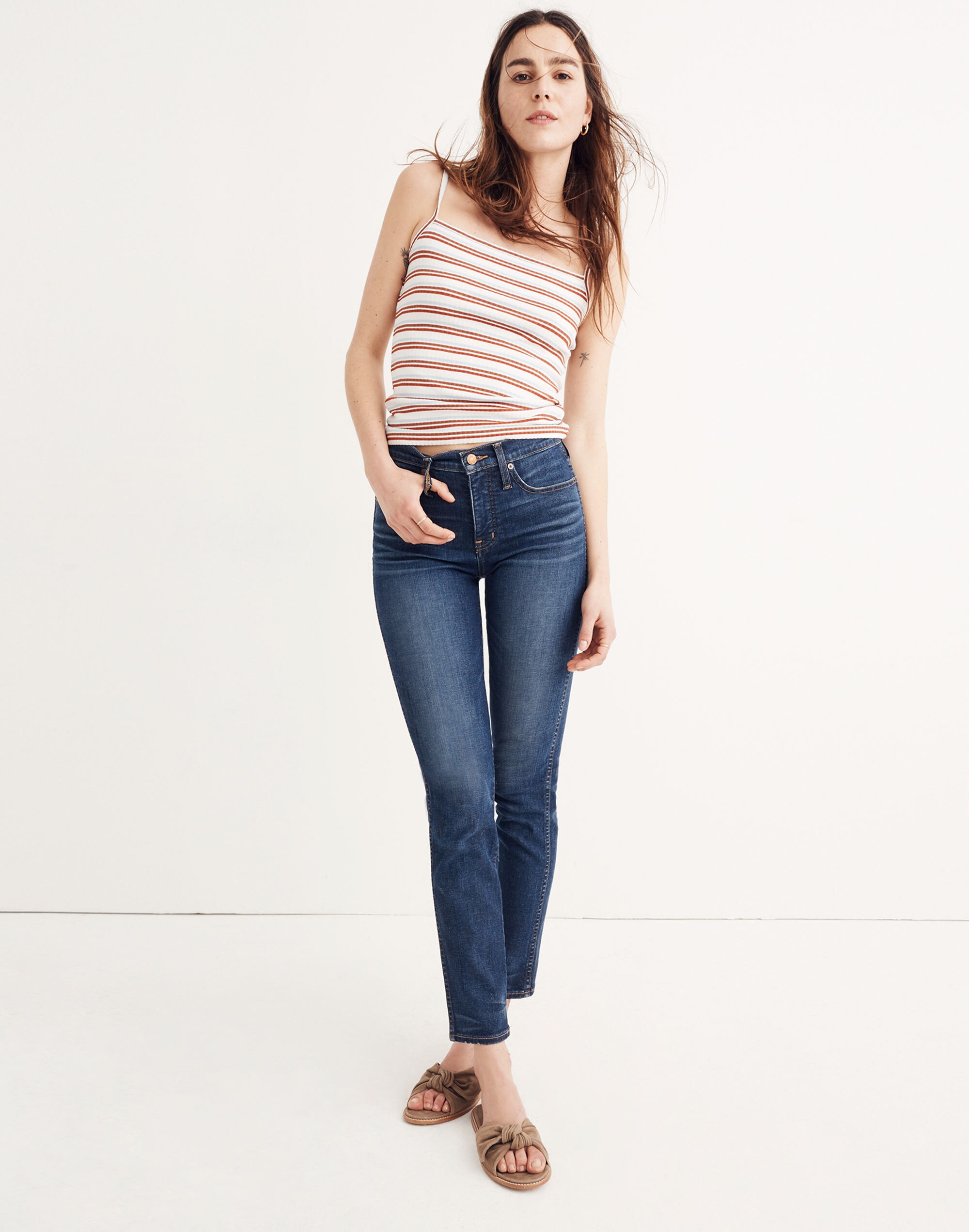 Slim Straight Jeans in William Wash