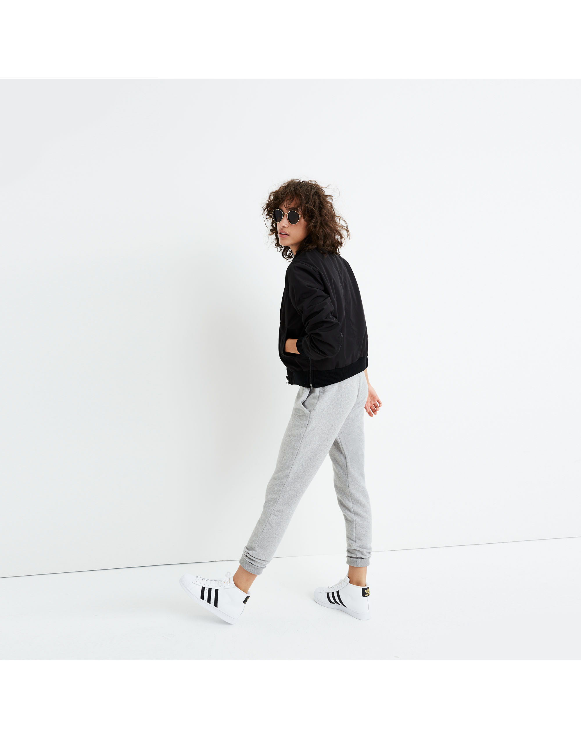 Side-Zip Bomber Jacket