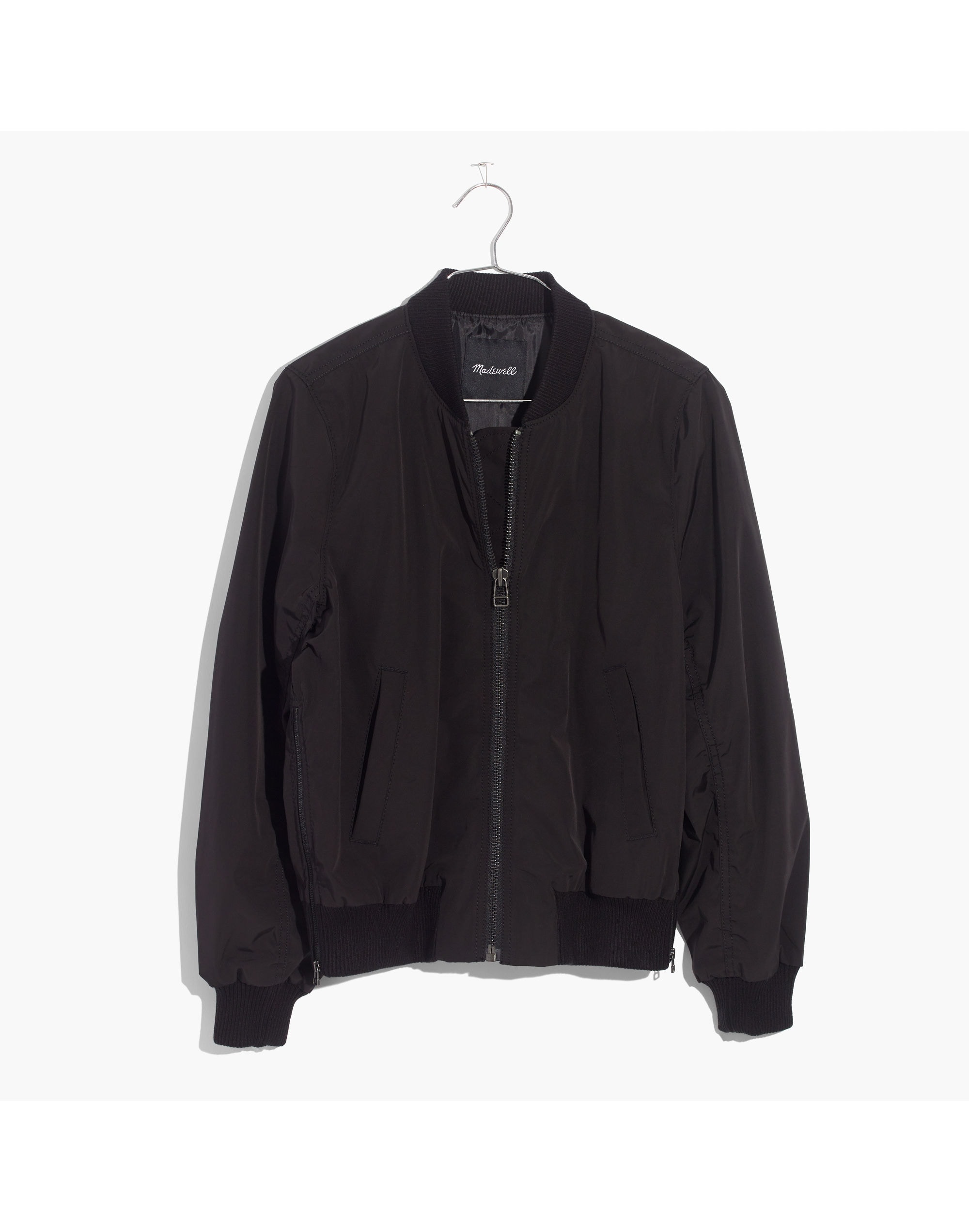 Side-Zip Bomber Jacket