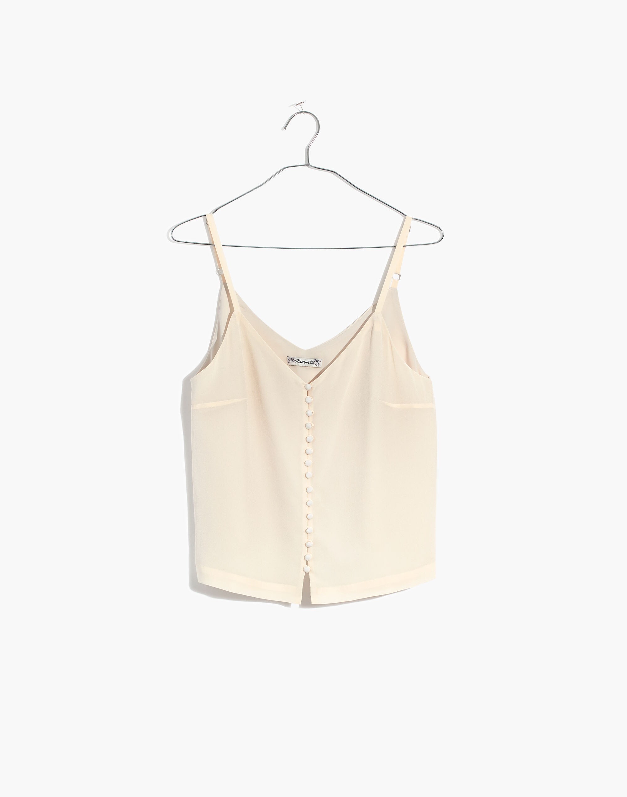 Silk Button-Down Cami