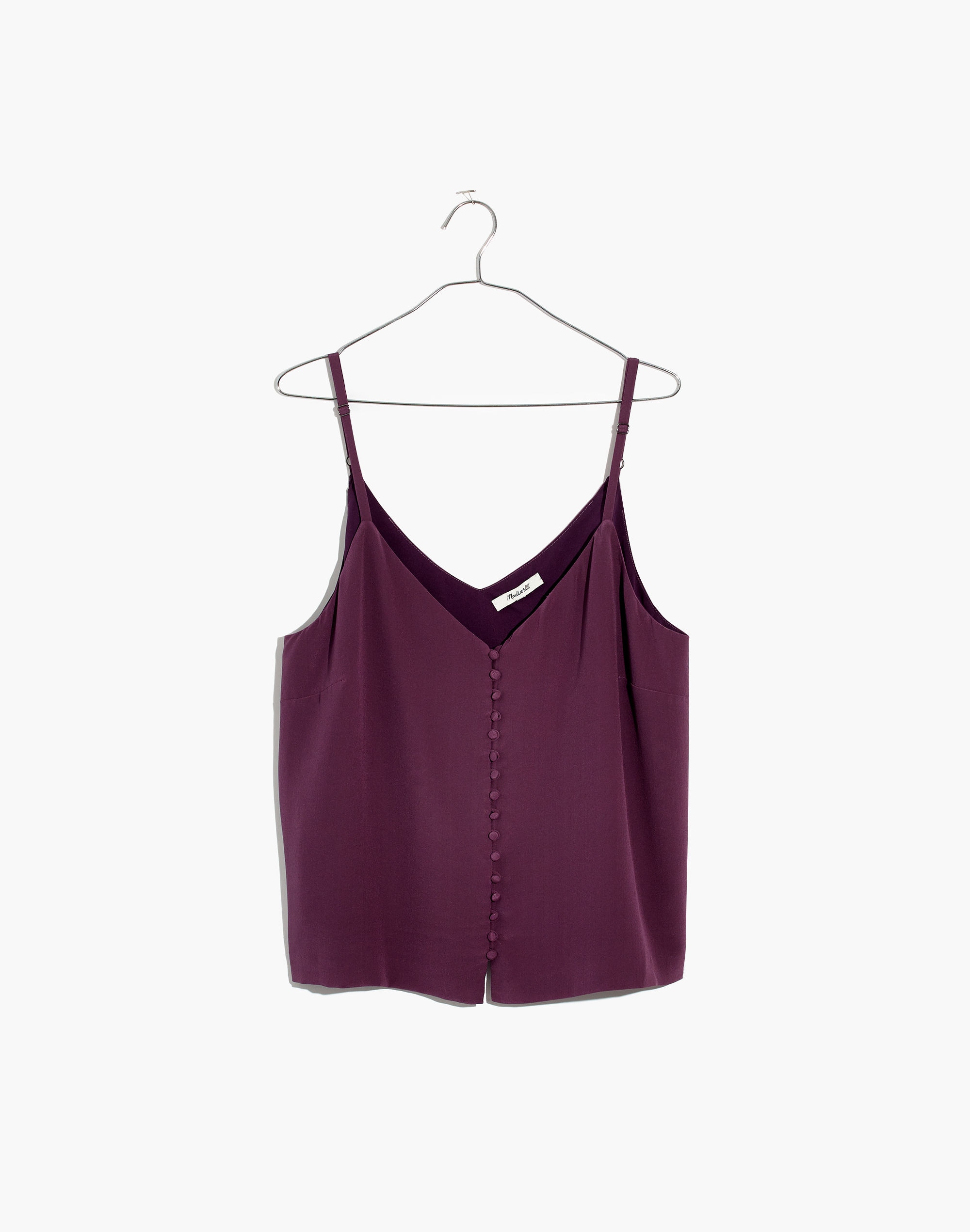 Silk Button-Down Cami