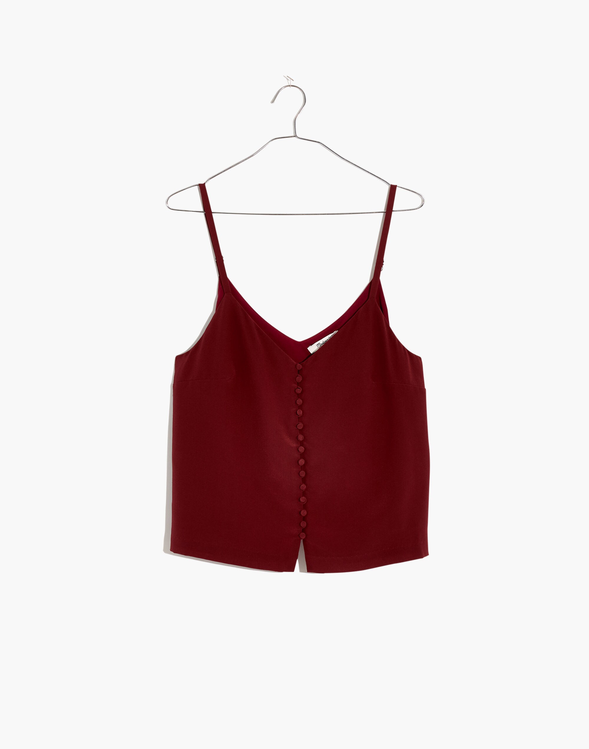 Silk Button-Down Cami