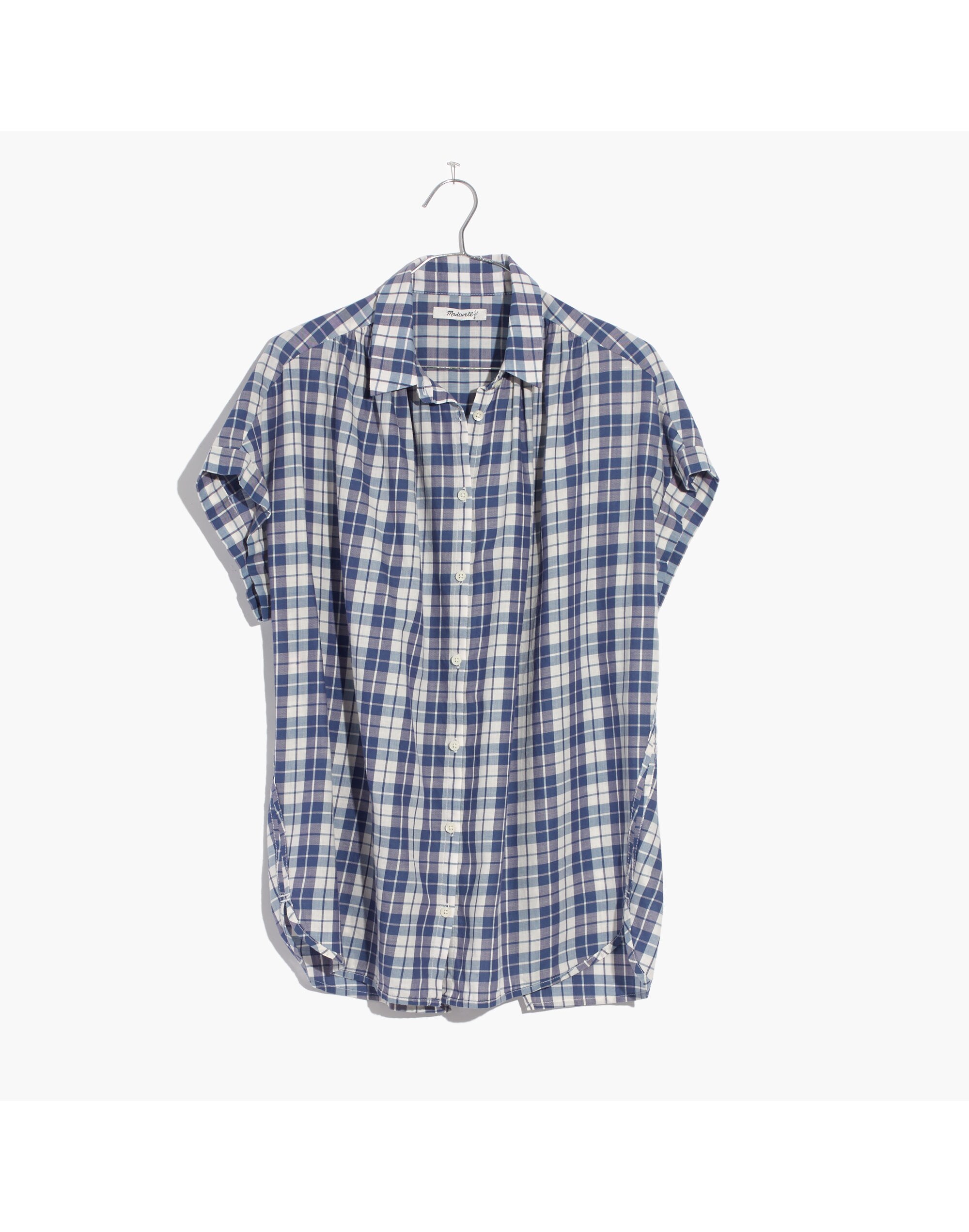 Central Open-Back Shirt in Linus Plaid