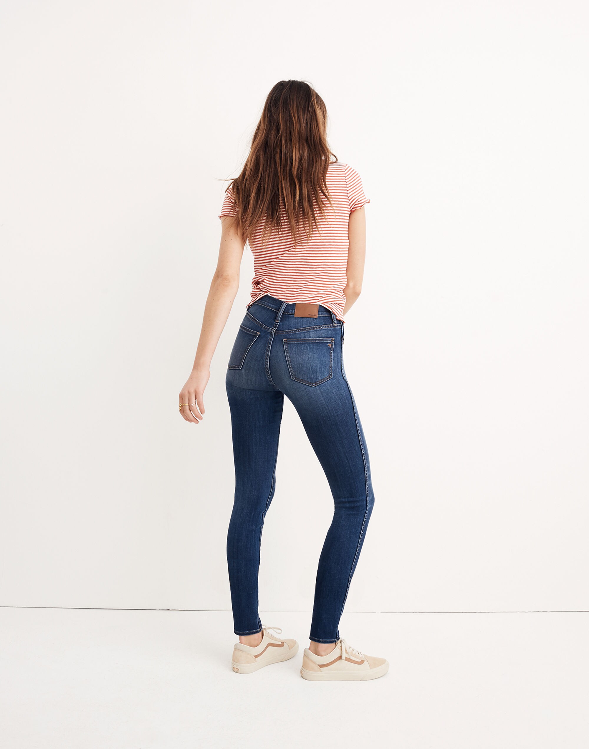 10" High-Rise Skinny Jeans in Danny Wash: TENCEL&trade; Denim Edition