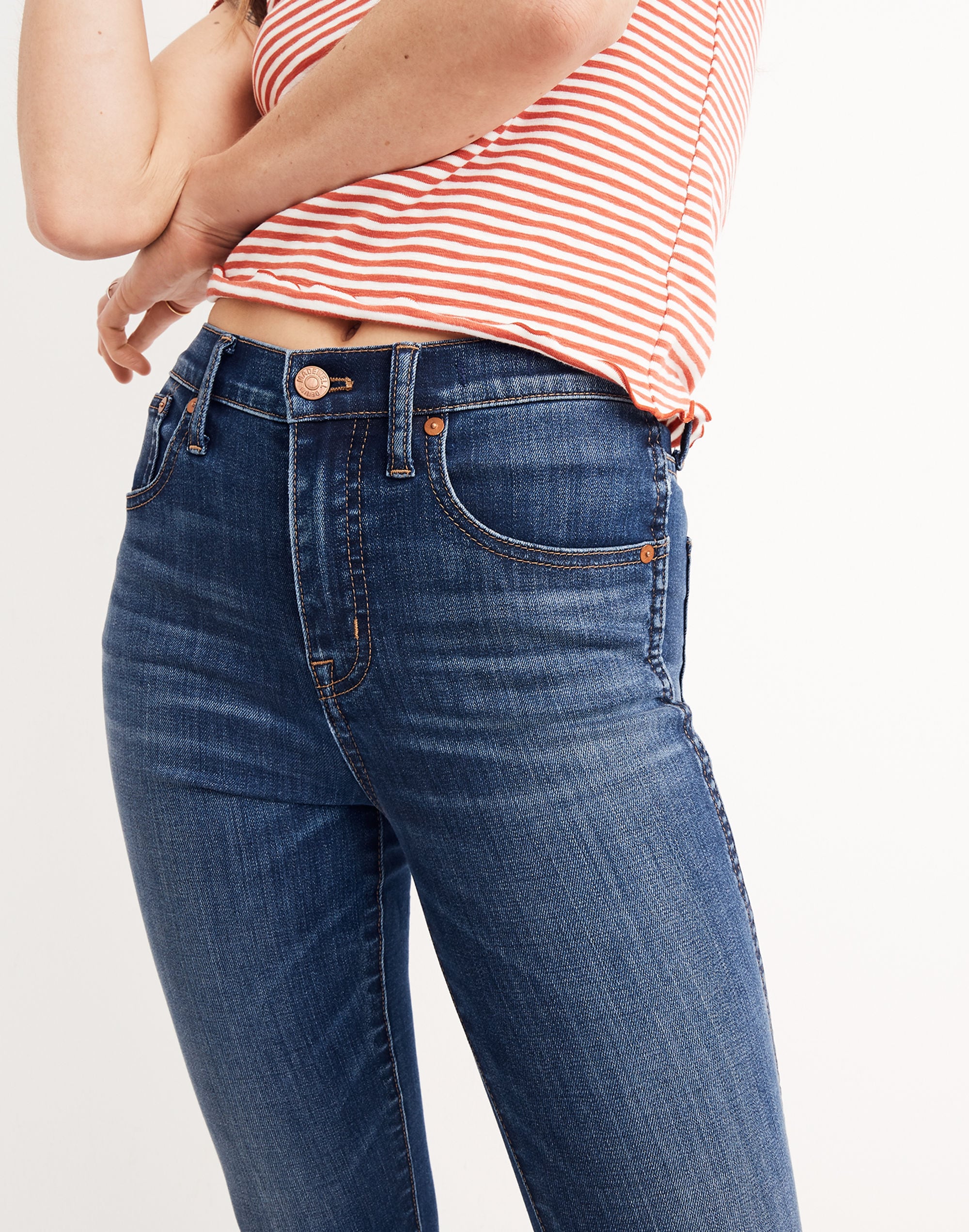 Tall 10" High-Rise Skinny Jeans in Danny Wash: TENCEL™ Denim Edition