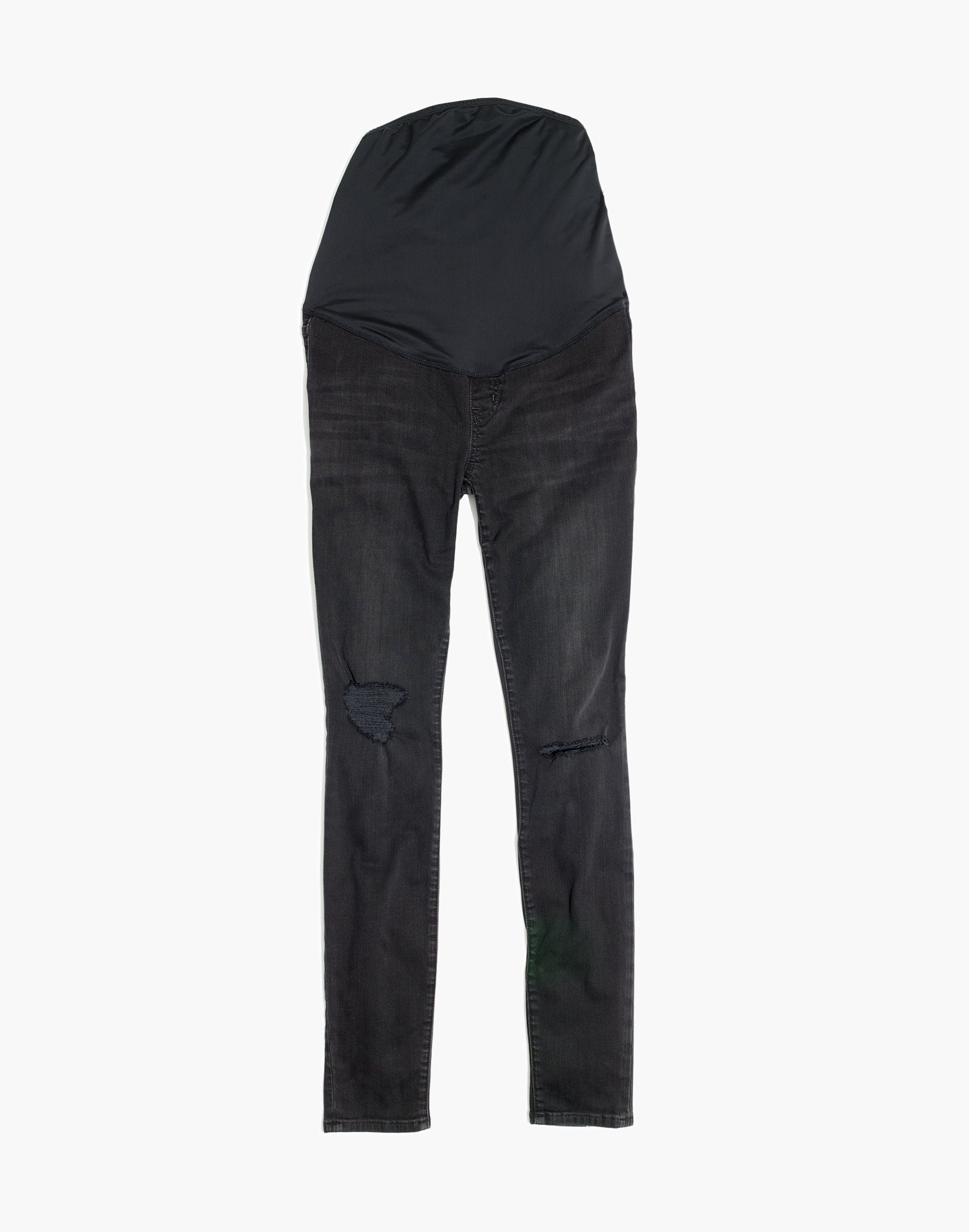 Maternity Over-the-Belly Skinny Jeans in Black Sea