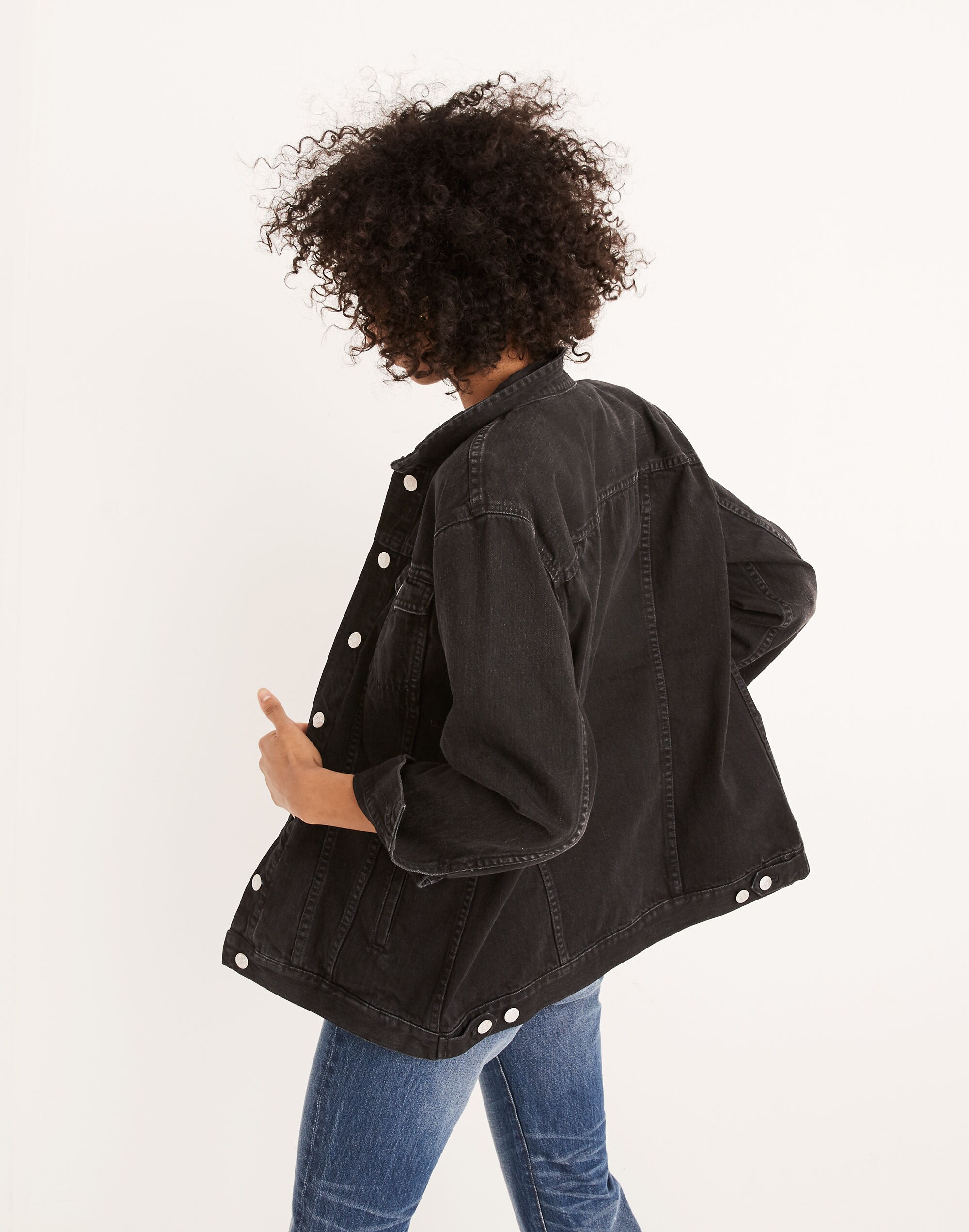 The Oversized Jean Jacket in Lunar Wash