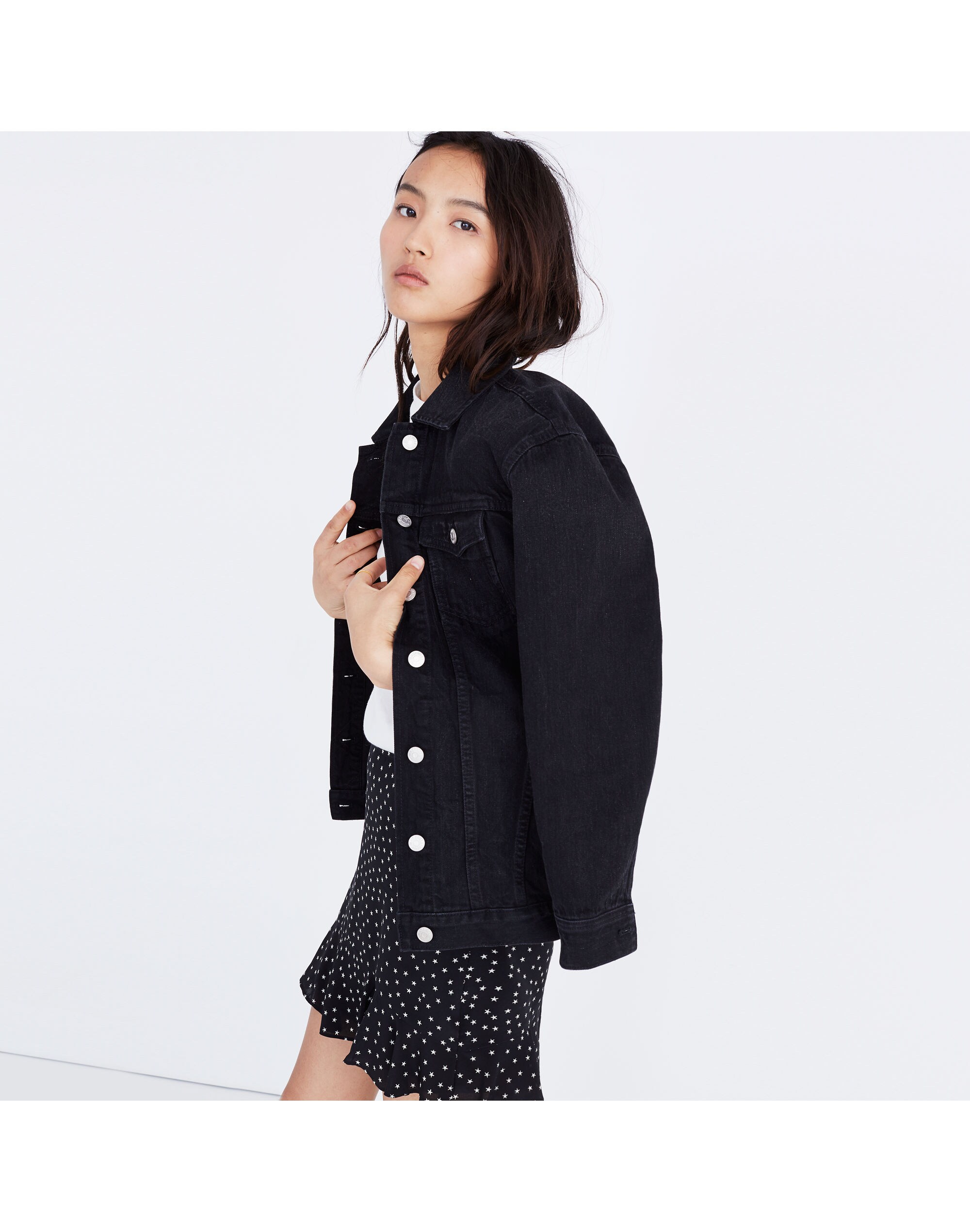 The Oversized Jean Jacket in Lunar Wash