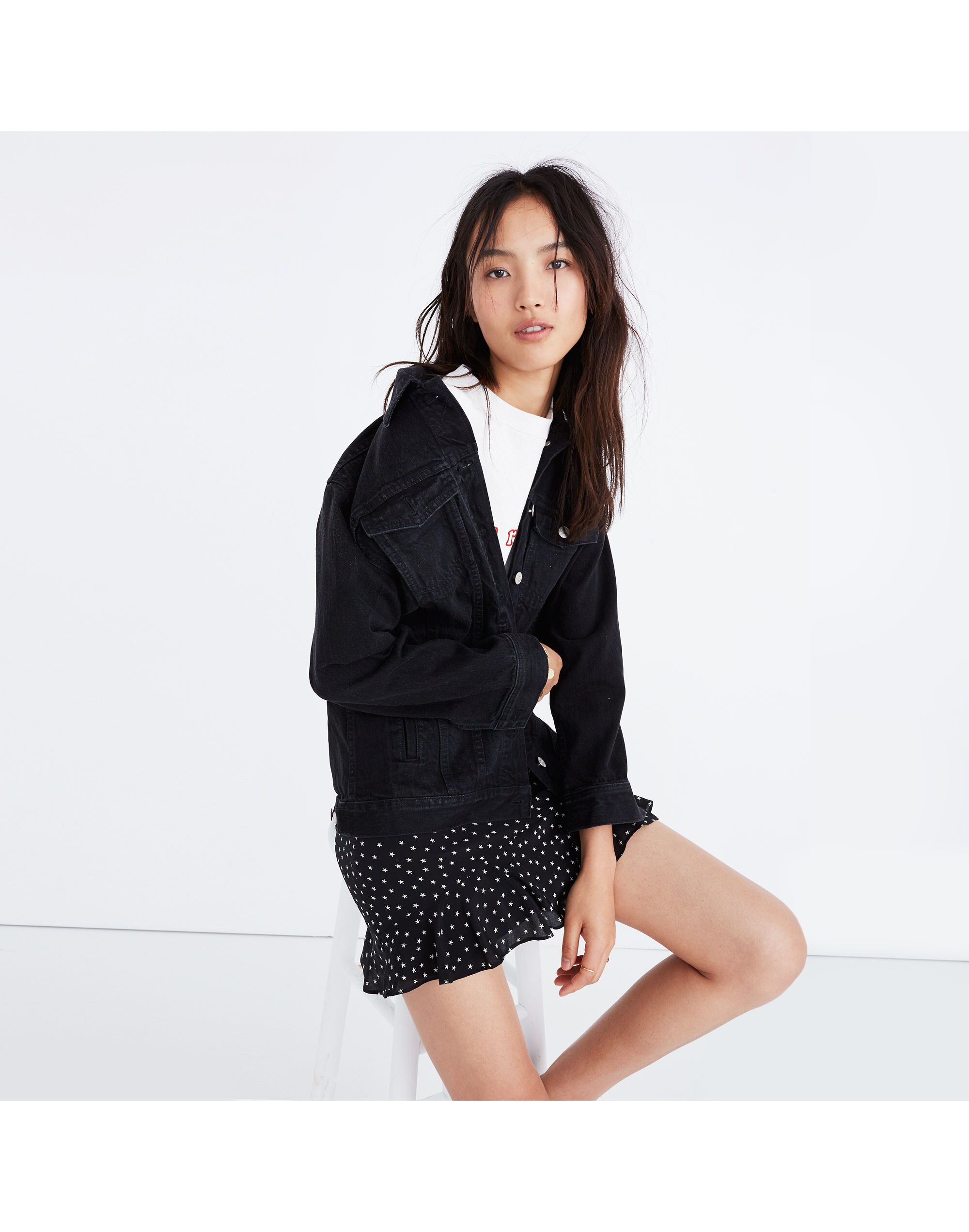 The Oversized Jean Jacket in Lunar Wash