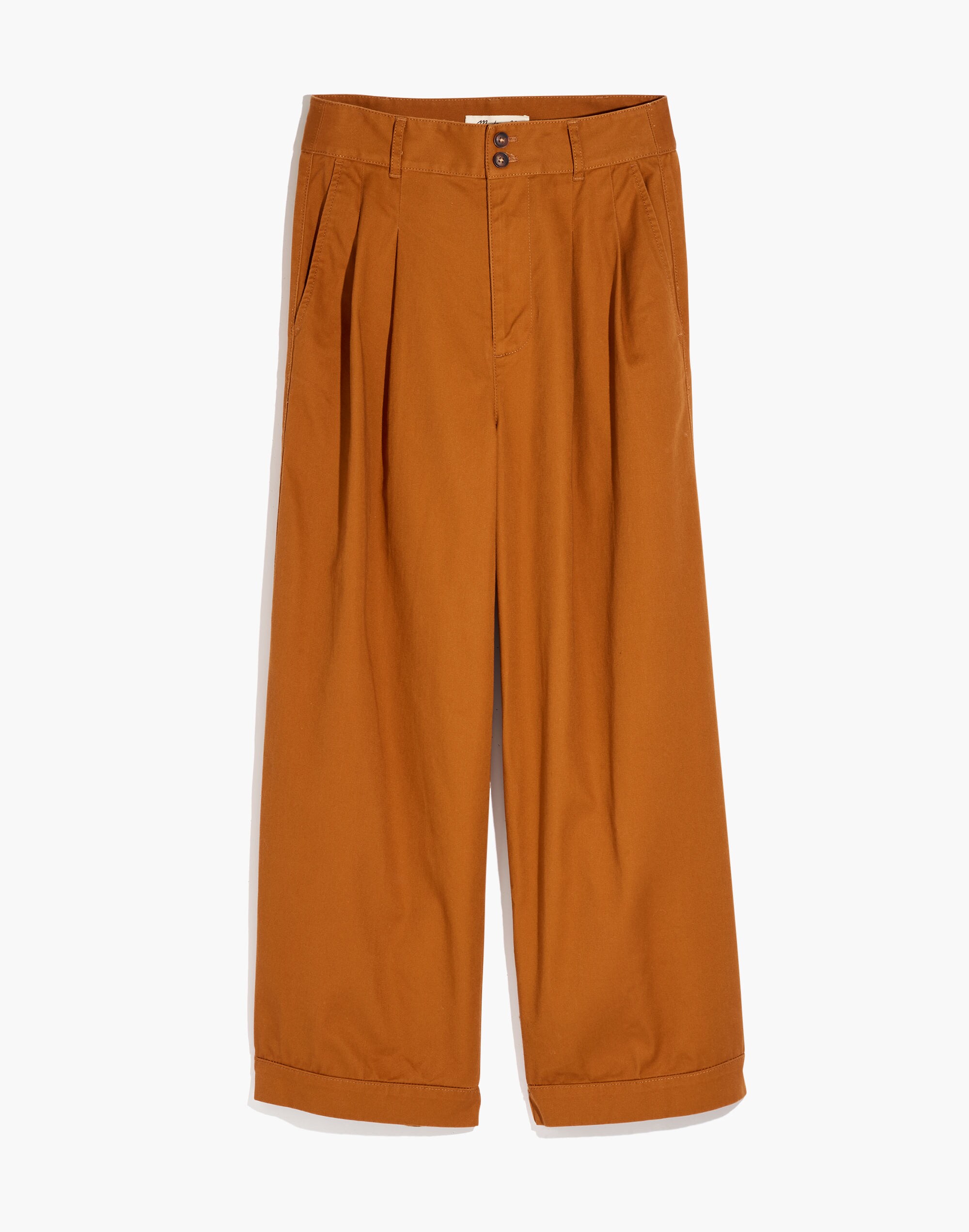 Pleated Wide-Leg Pants