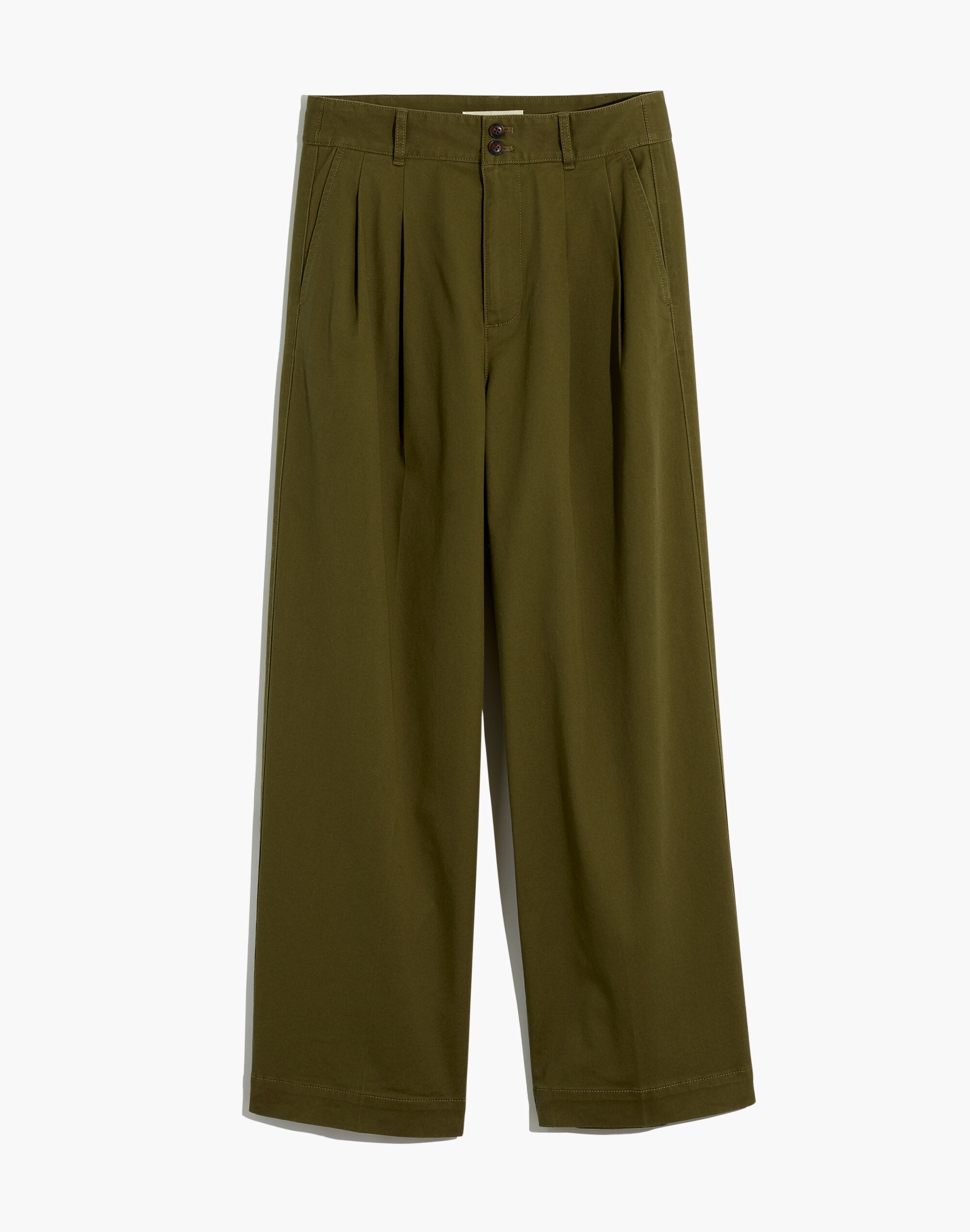 Pleated Wide-Leg Pants in null image 4