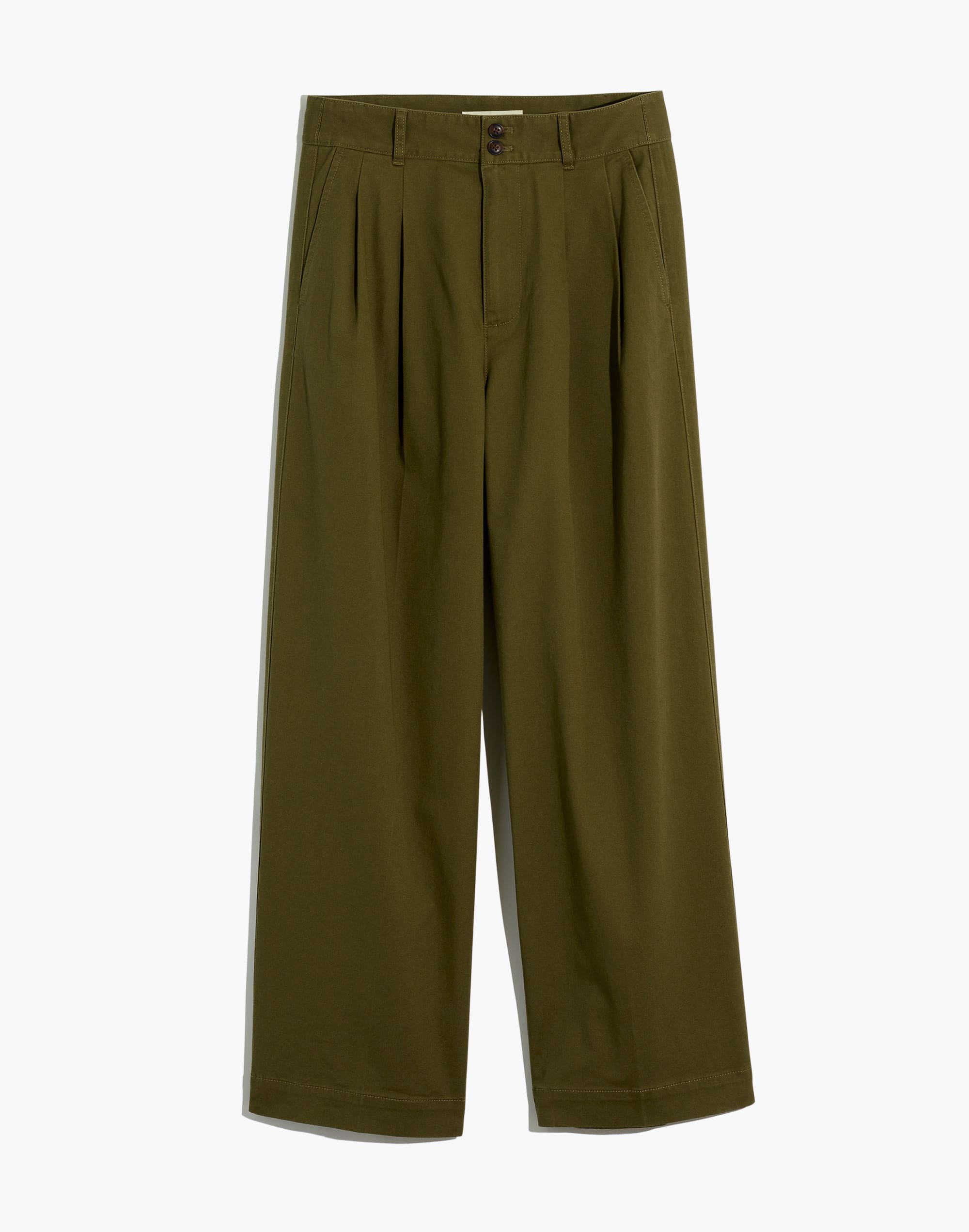 Pleated Wide-Leg Pants
