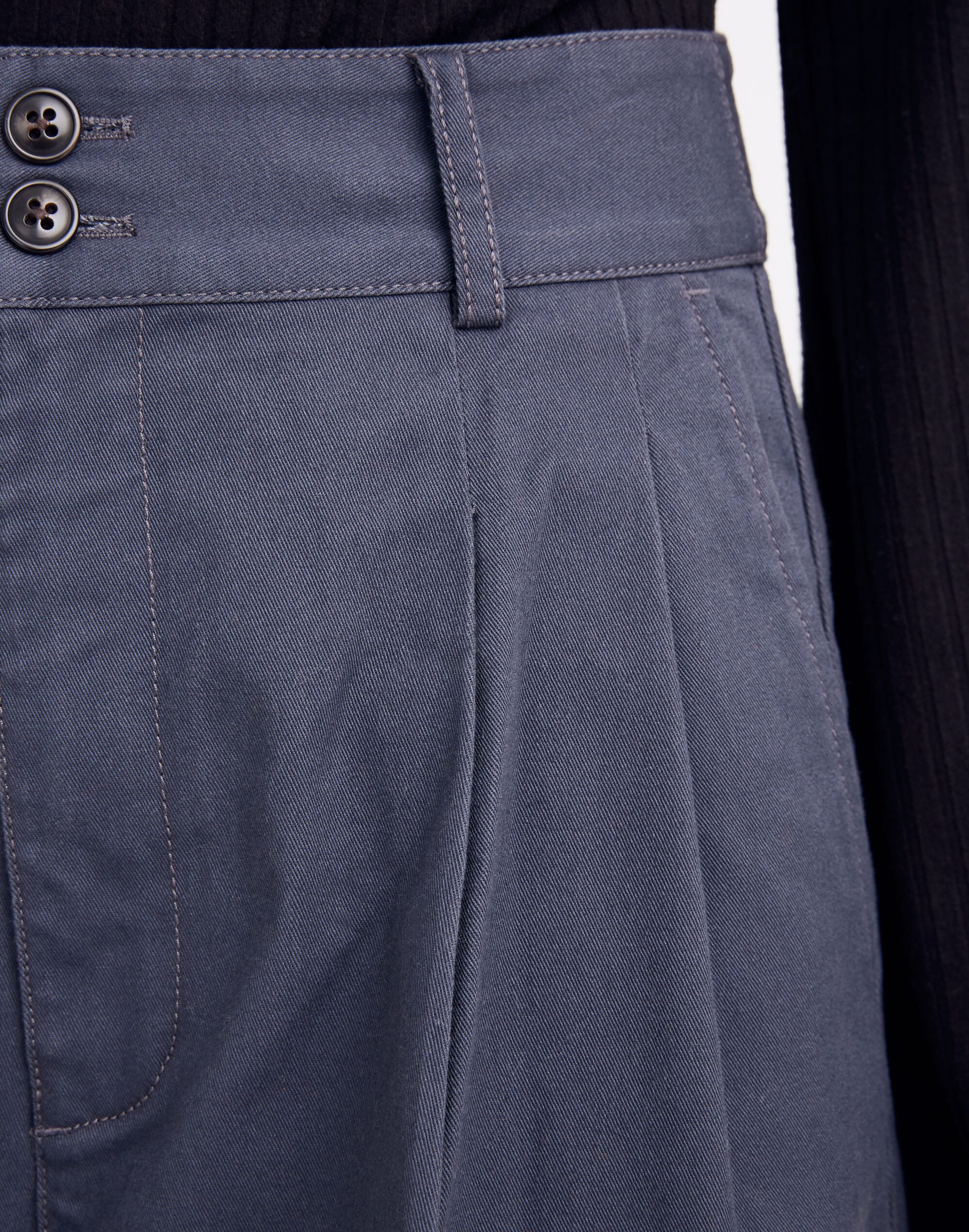 Pleated Wide-Leg Pants