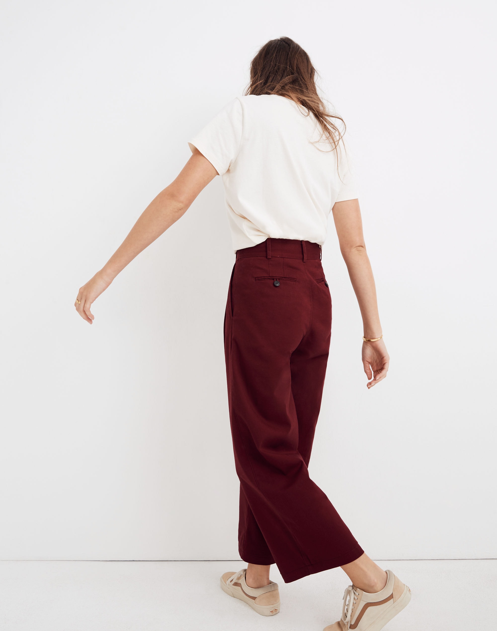 Pleated Wide-Leg Pants