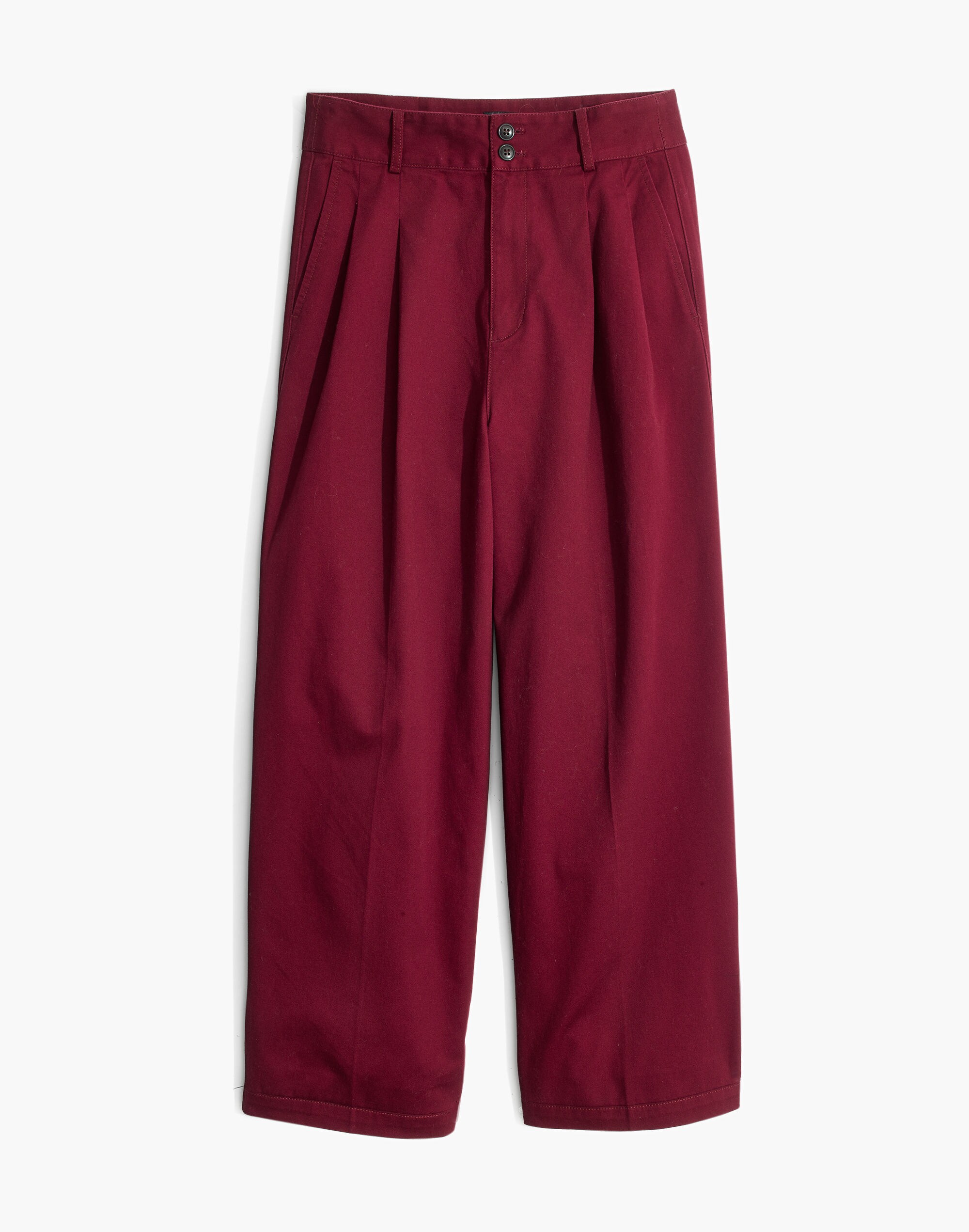 Pleated Wide-Leg Pants