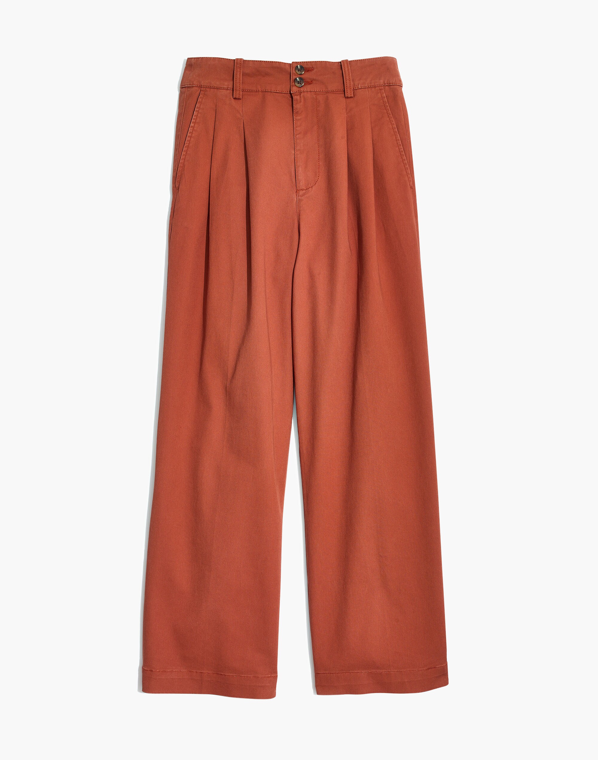 Pleated Wide-Leg Pants
