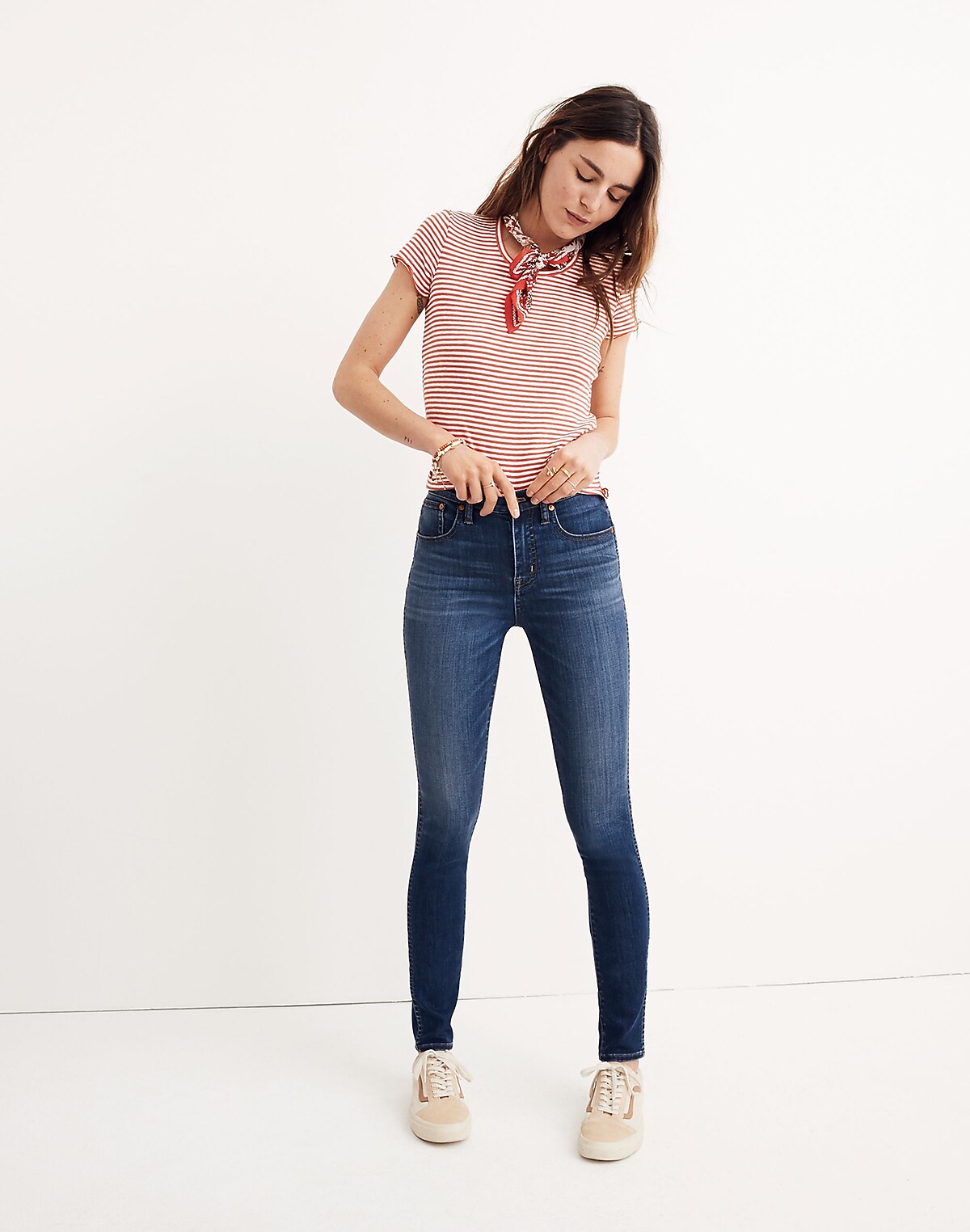 Tall 10" High-Rise Skinny Jeans in Danny Wash: TENCEL™ Denim Edition