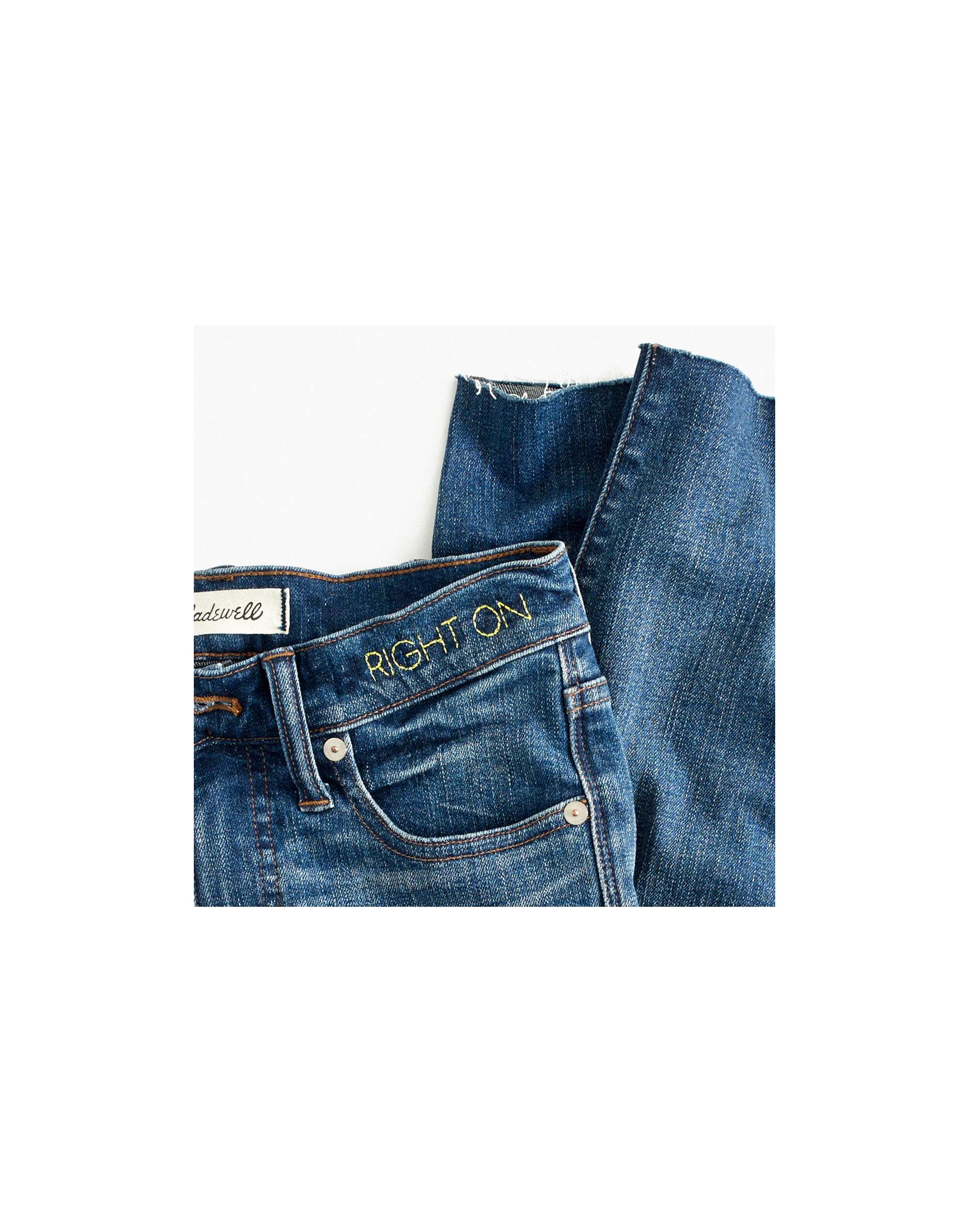 Cruiser Straight Crop Jeans: Pieced Edition