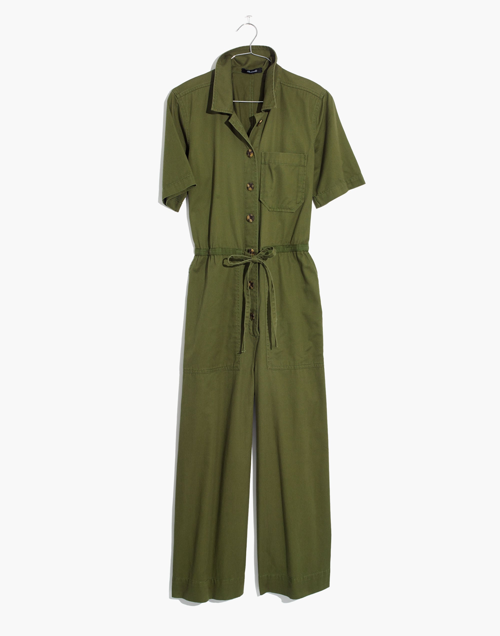 Wide-Leg Utility Jumpsuit