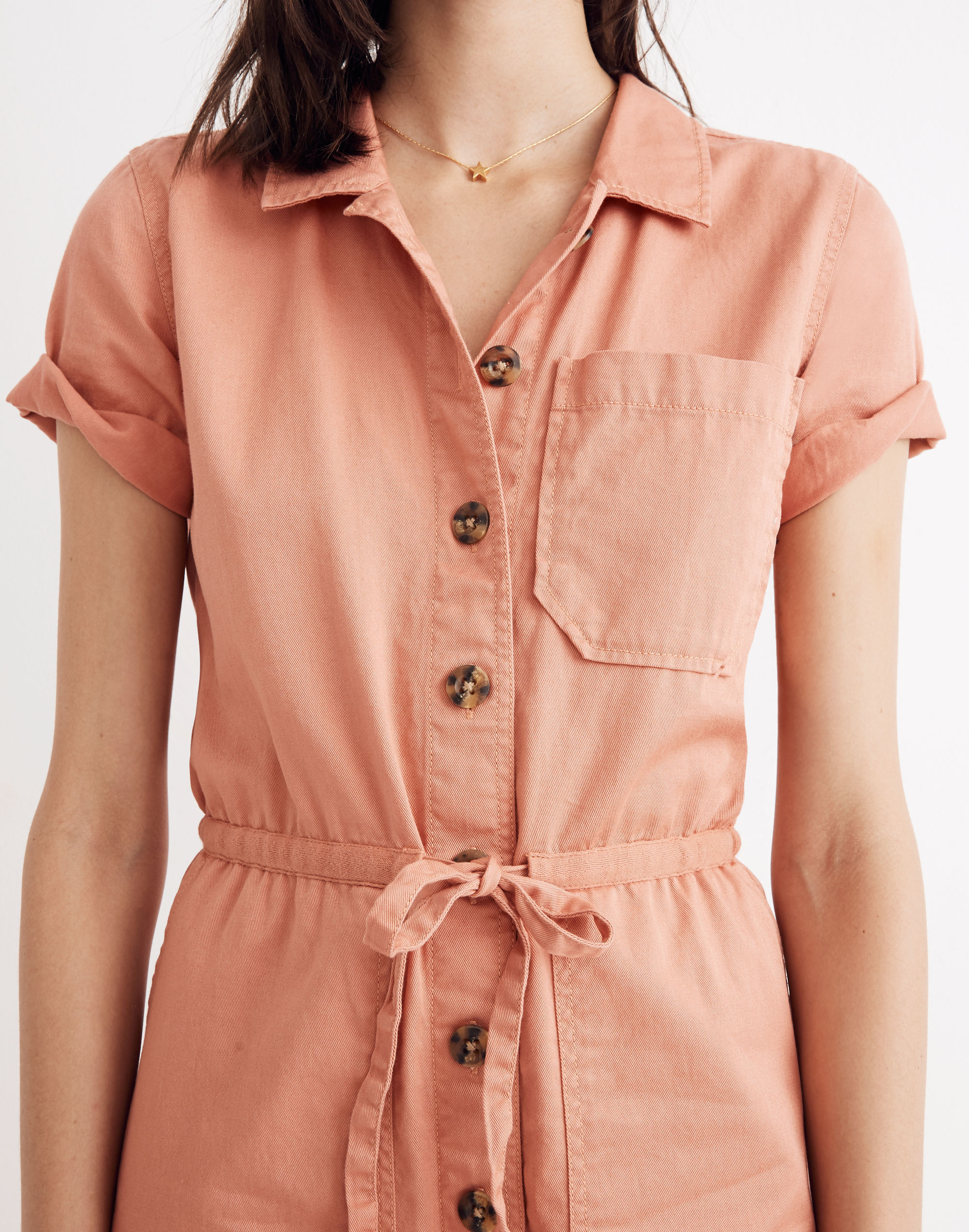 Wide-Leg Utility Jumpsuit