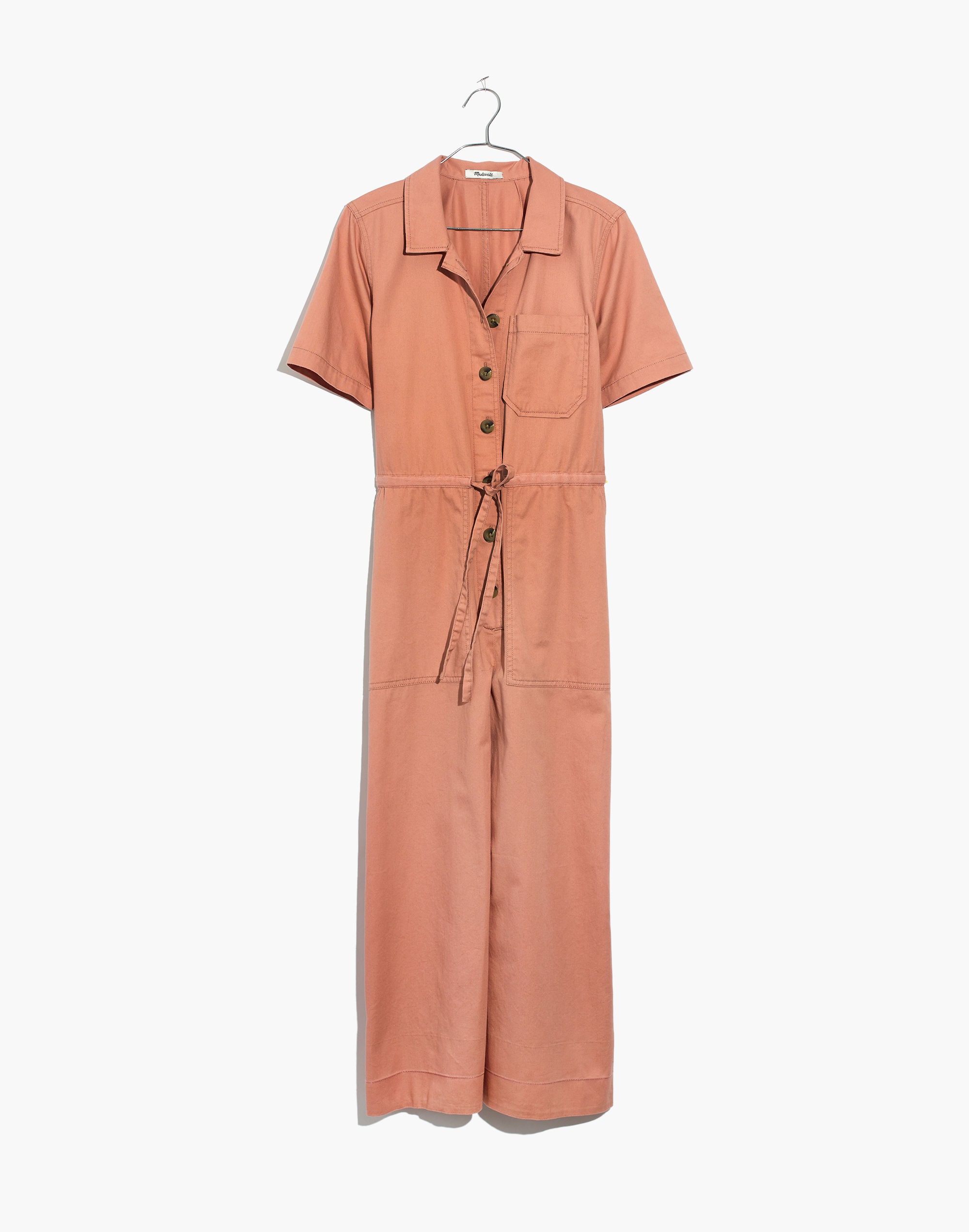 Wide-Leg Utility Jumpsuit