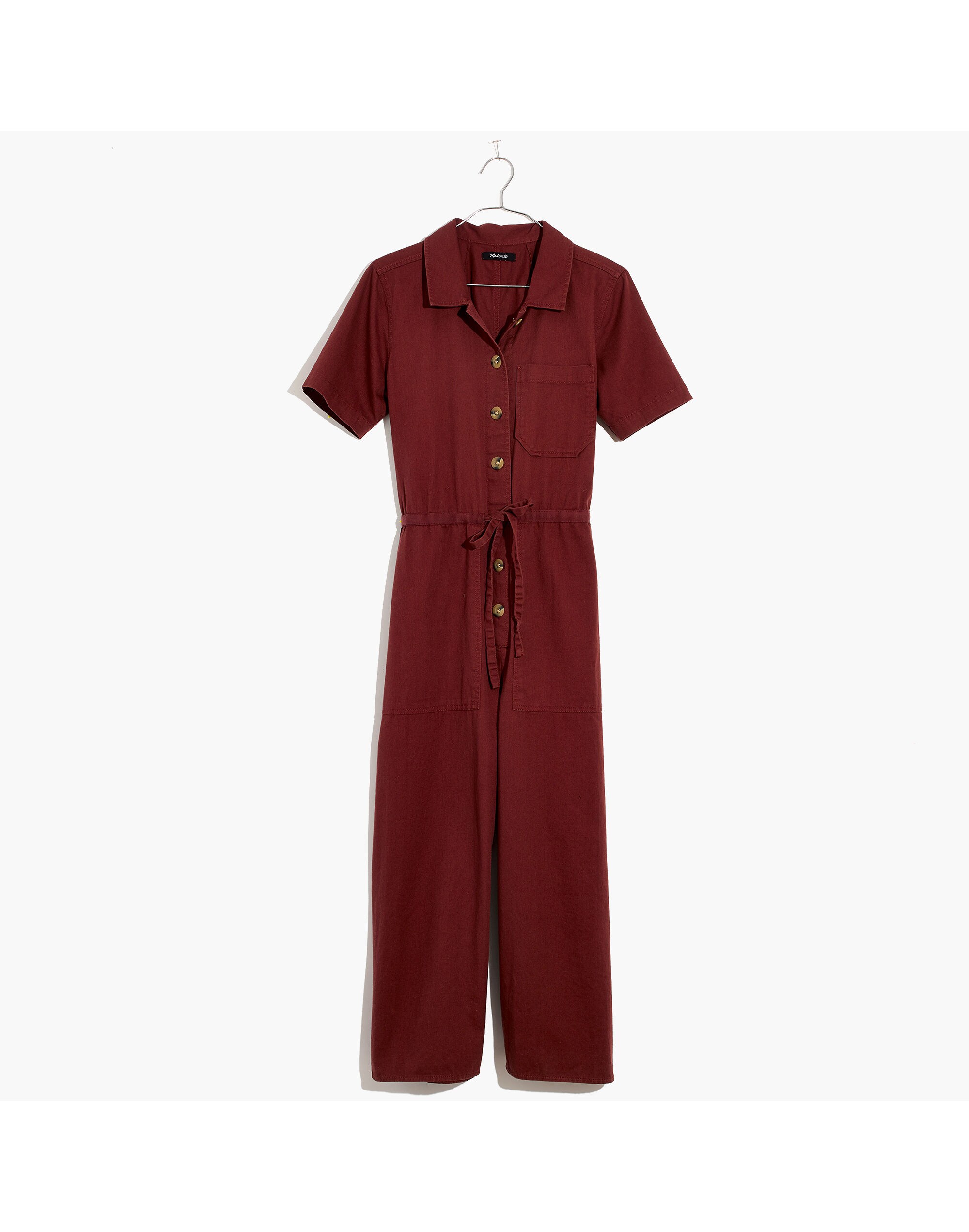 Wide-Leg Utility Jumpsuit