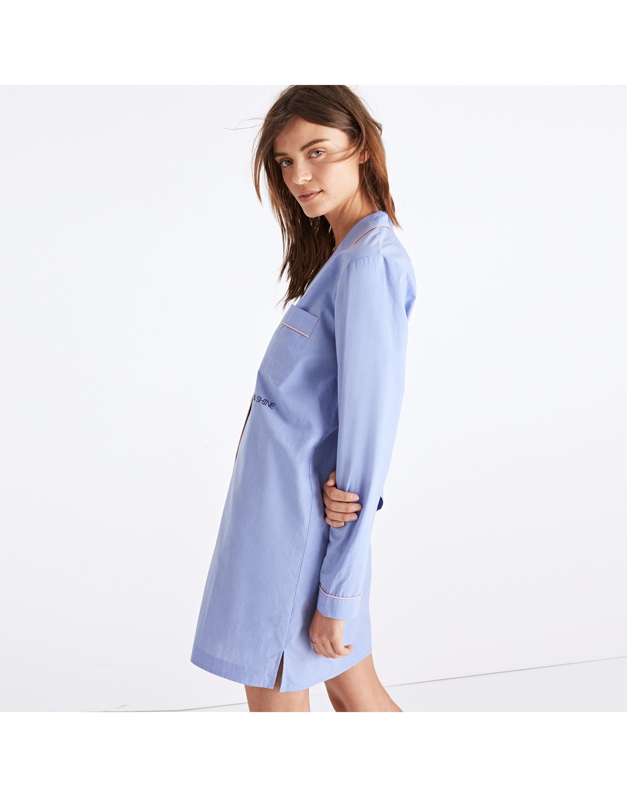 Embroidered Rise and Shine Nightshirt