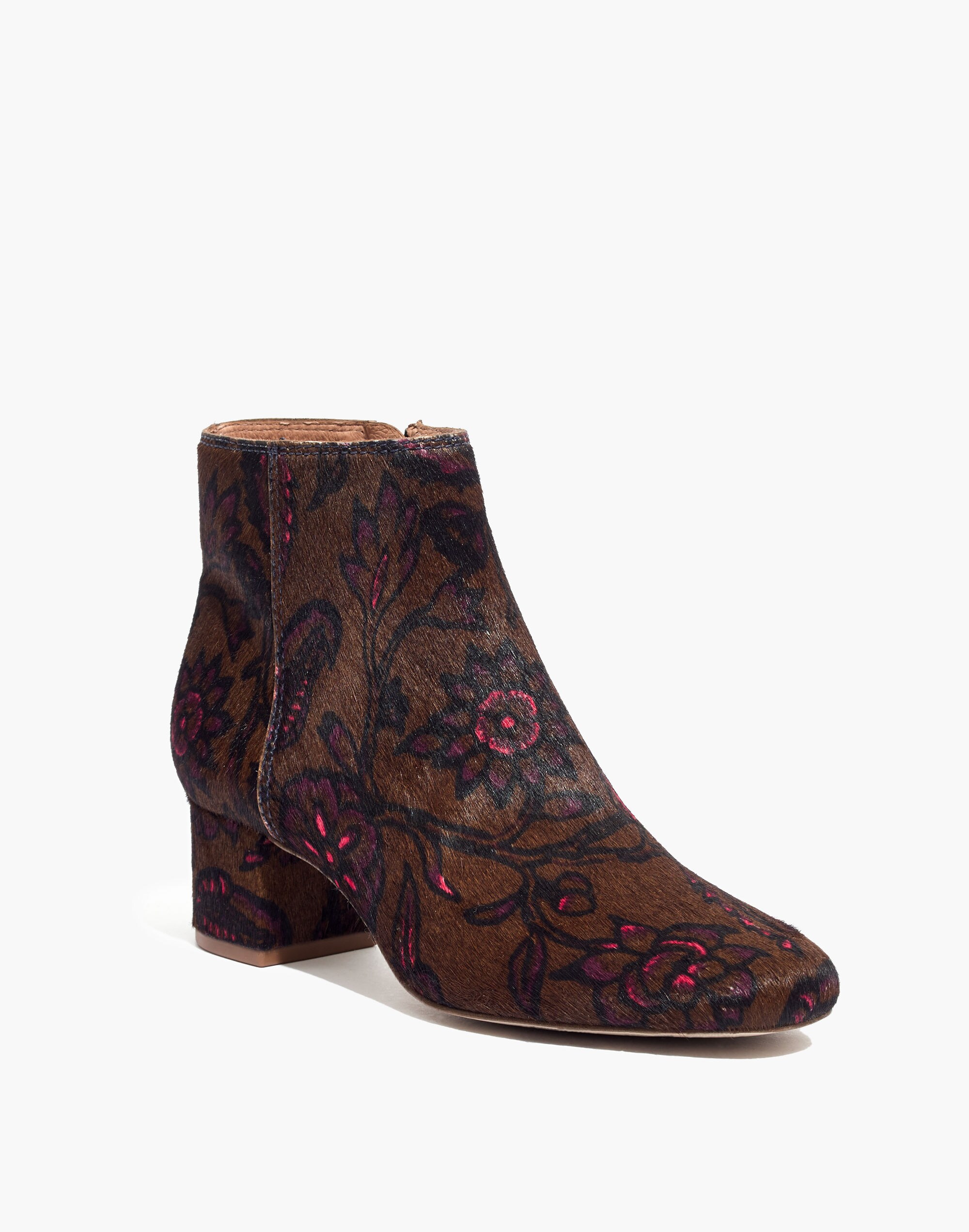 The Margot Boot in Floral Calf Hair