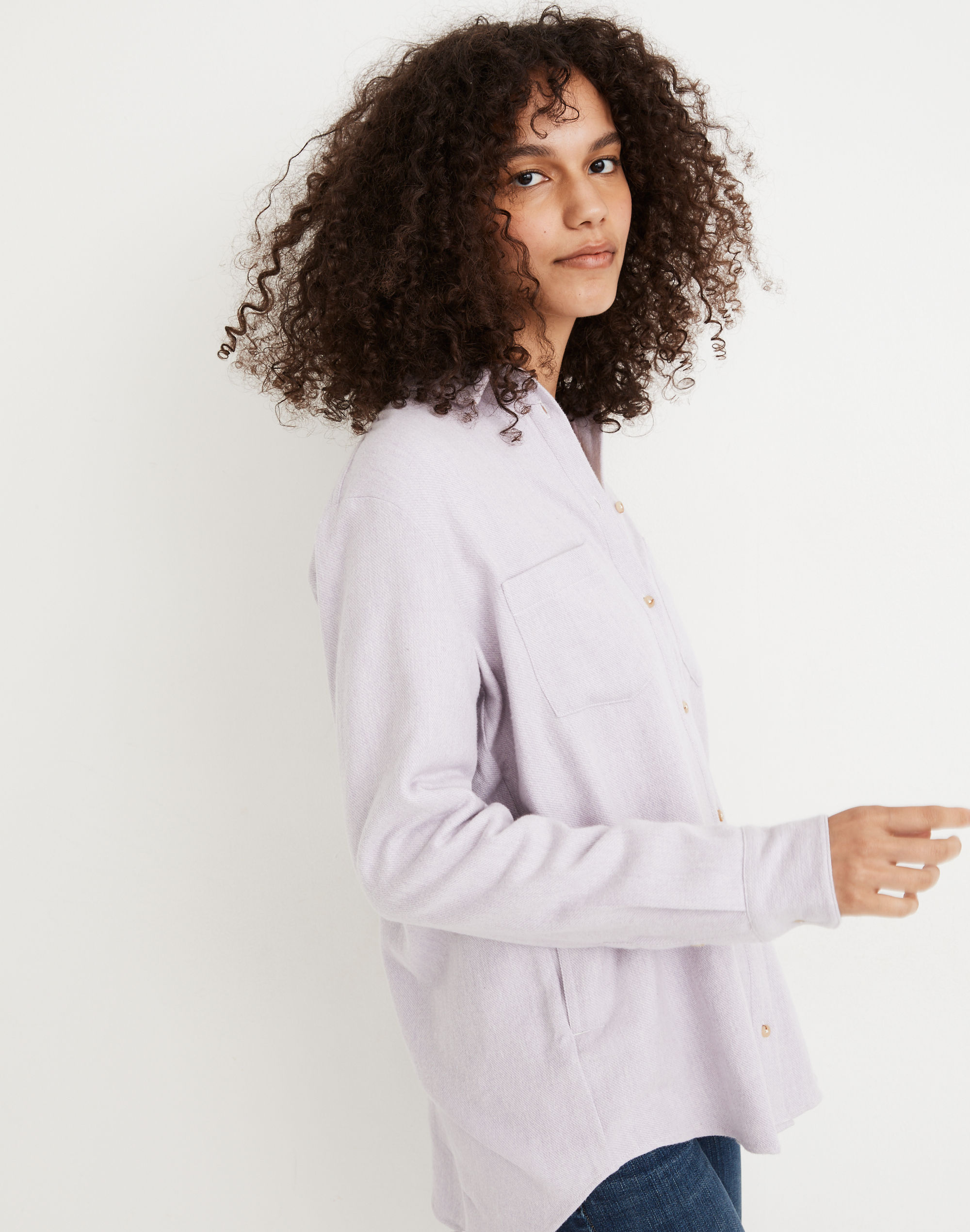 Flannel Sunday Shirt in black coal hthr image 2