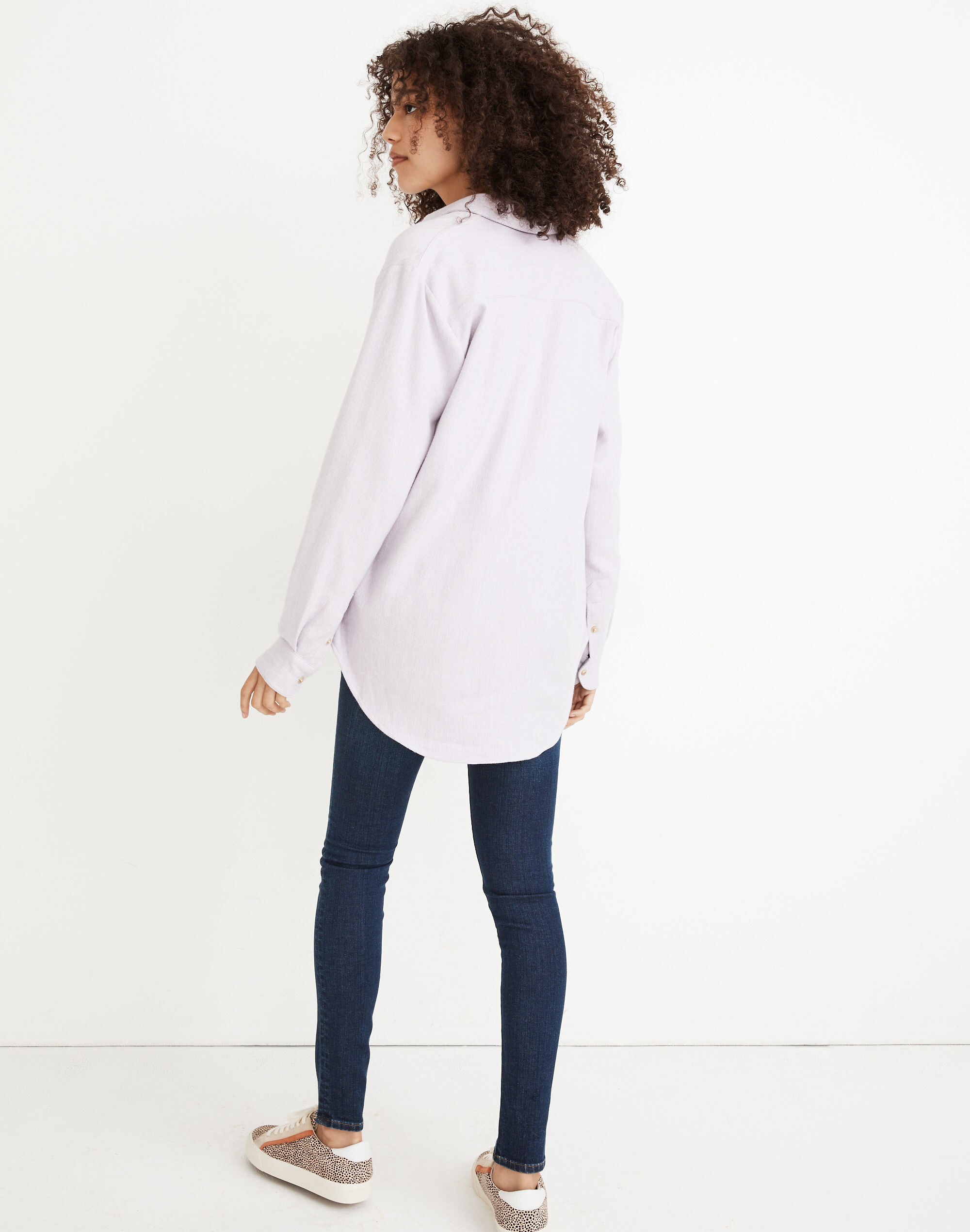 Flannel Sunday Shirt in black coal hthr image 3