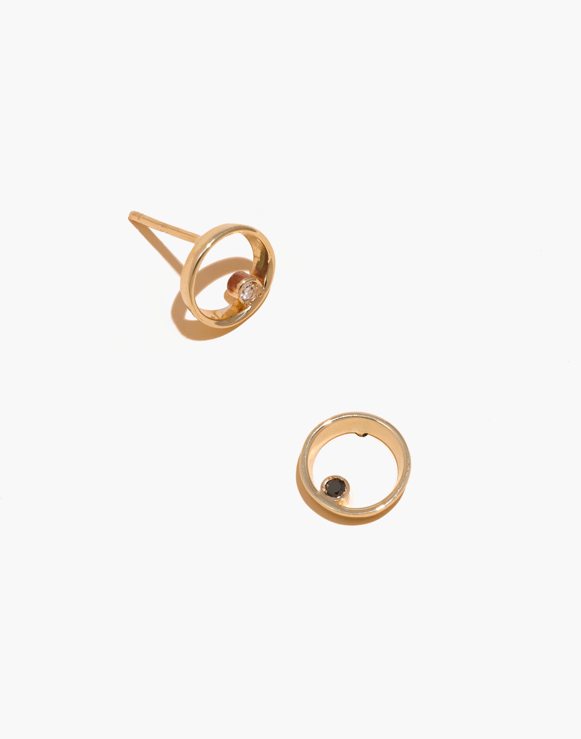 Madewell x Still House&trade; 14k Gold Lap&eacute; Diamond Earrings