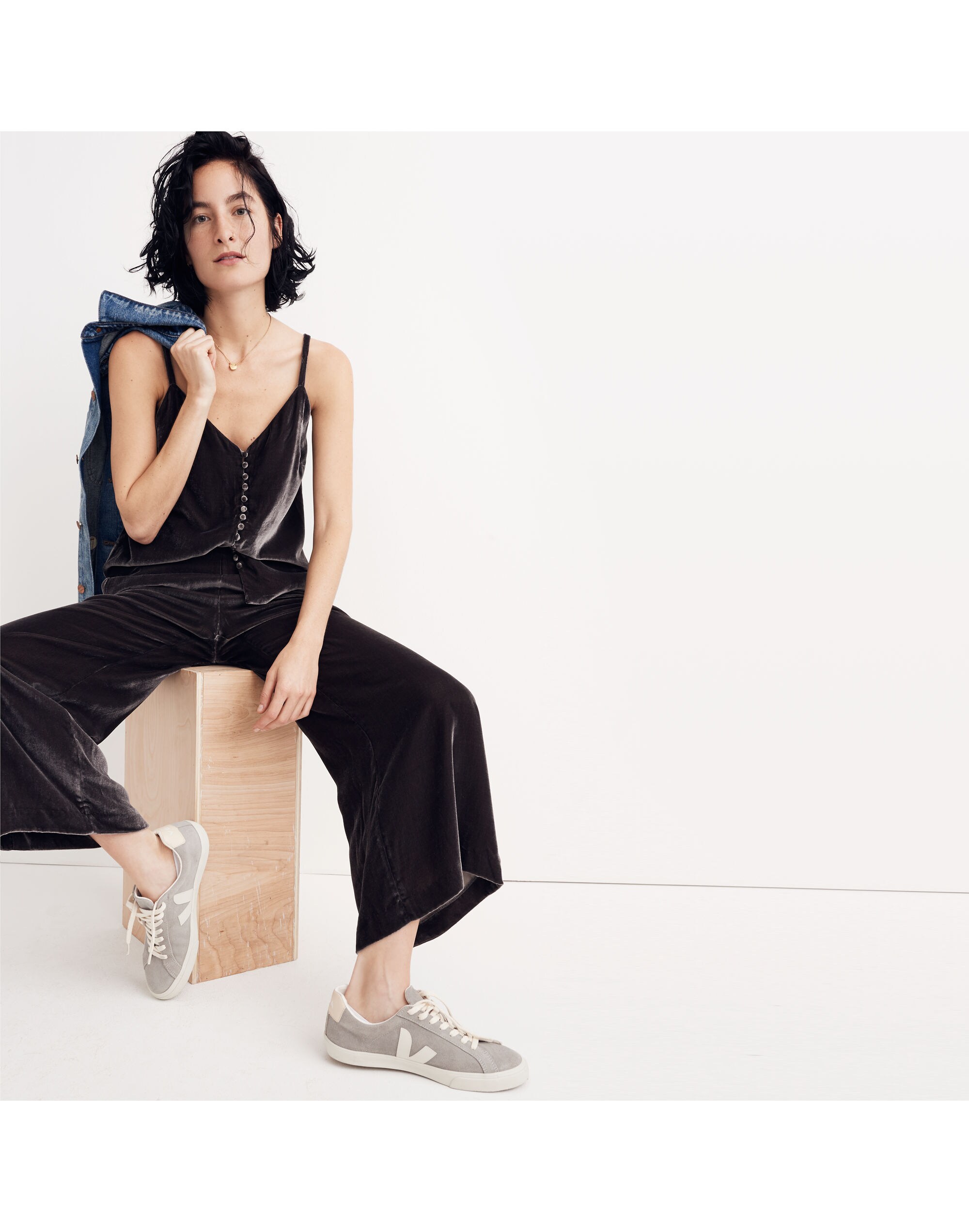 Velvet Pull-On Pants