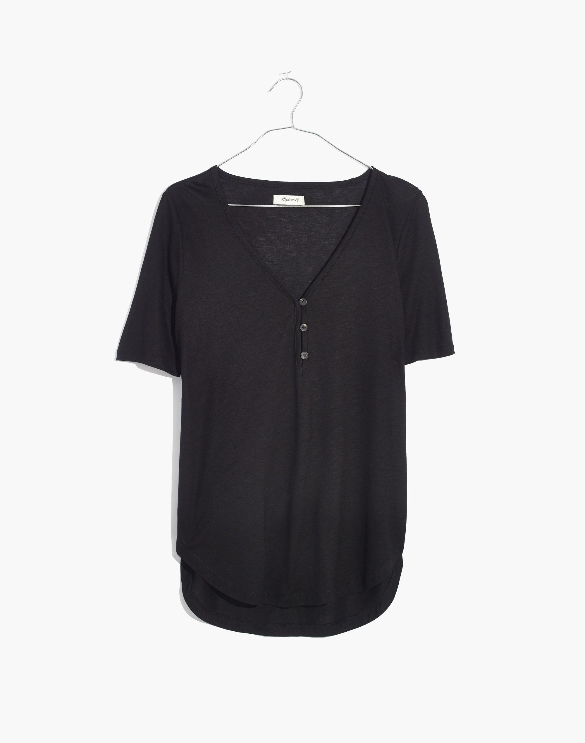 drapey henley tee