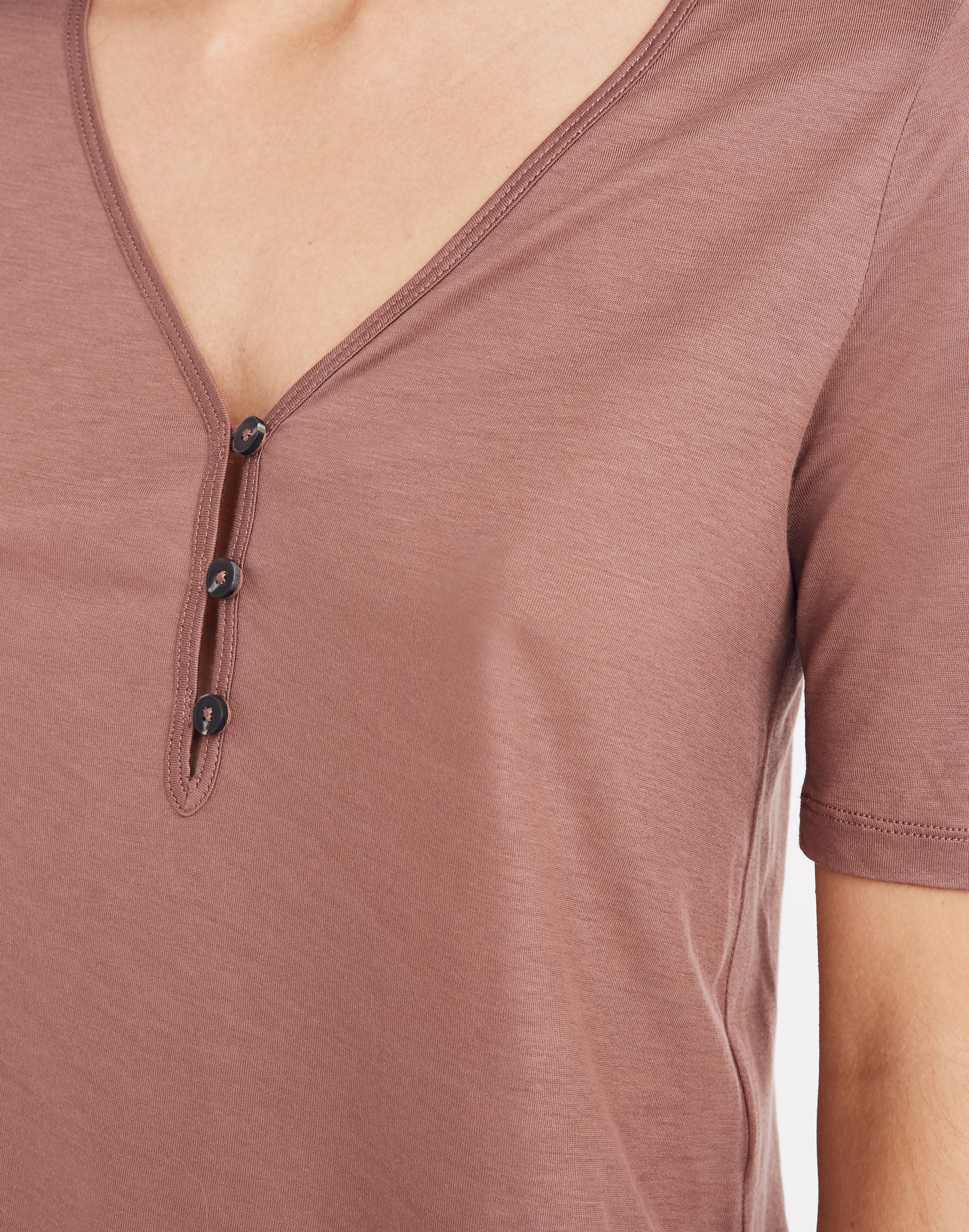 Drapey Henley Tee