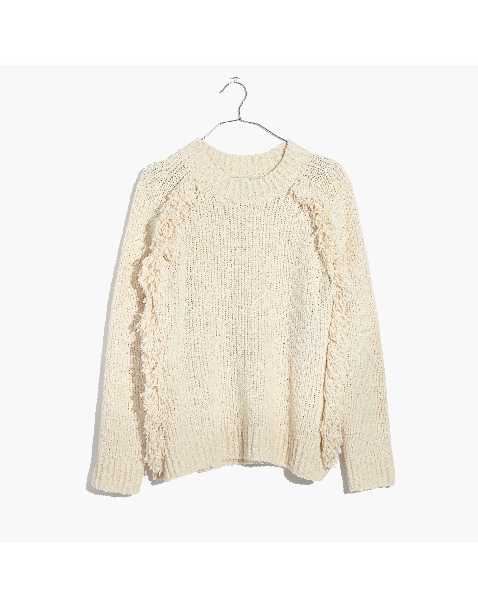Loop-Edge Pullover Sweater