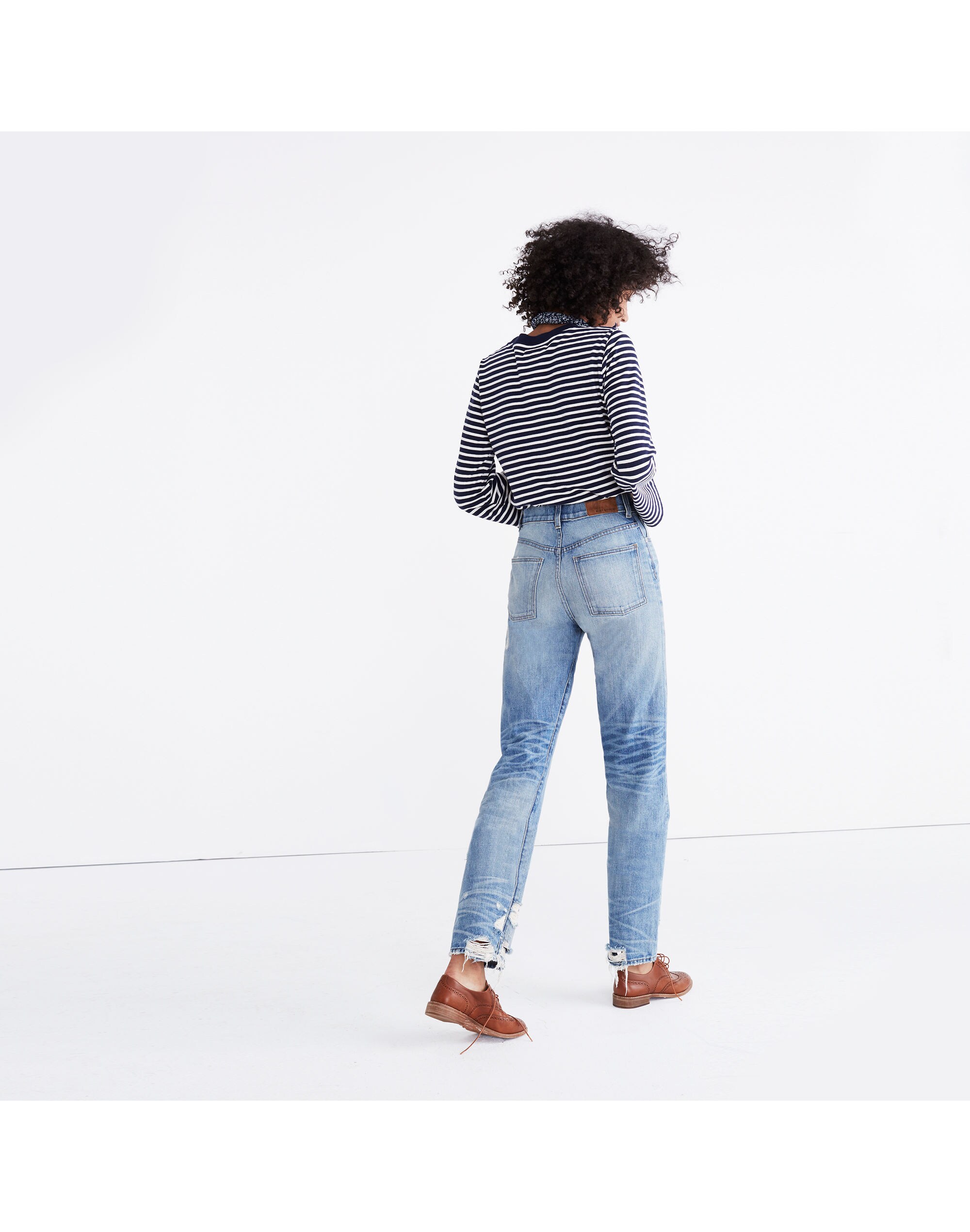 Rivet &amp; Thread High-Rise Slim Boyjeans