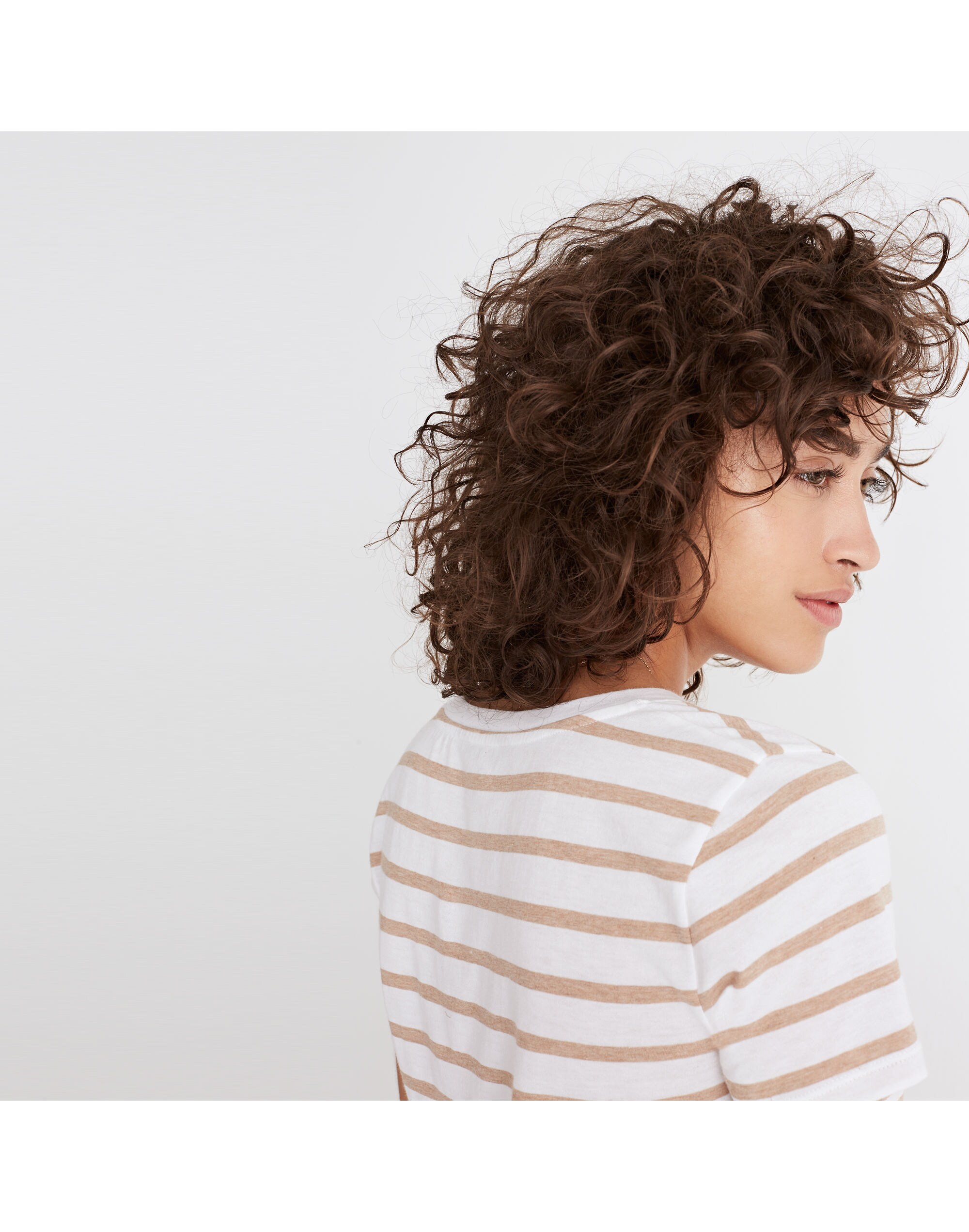 Alto Scoop Tee in Harriet Stripe