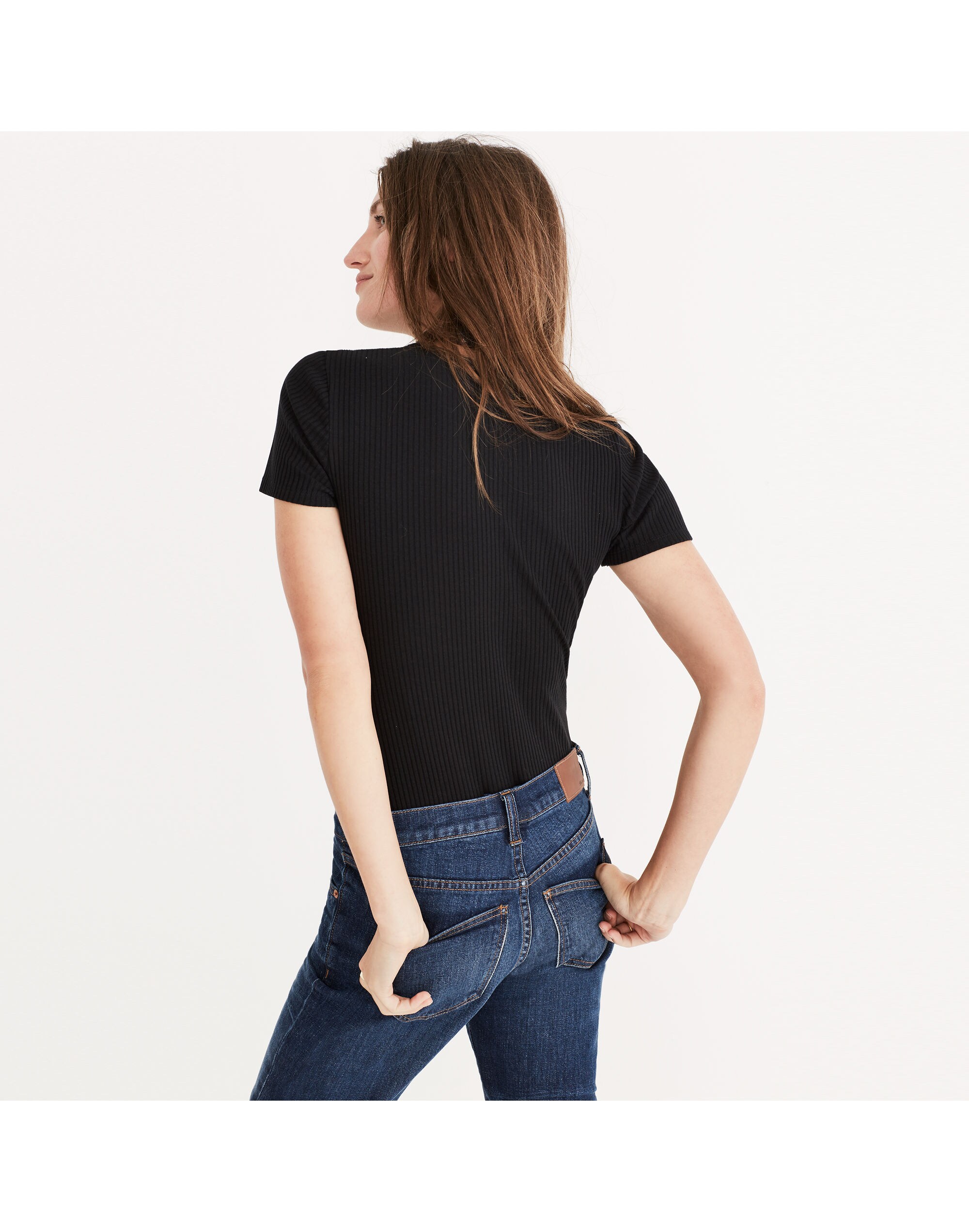 Cameo Scoop Rib Bodysuit