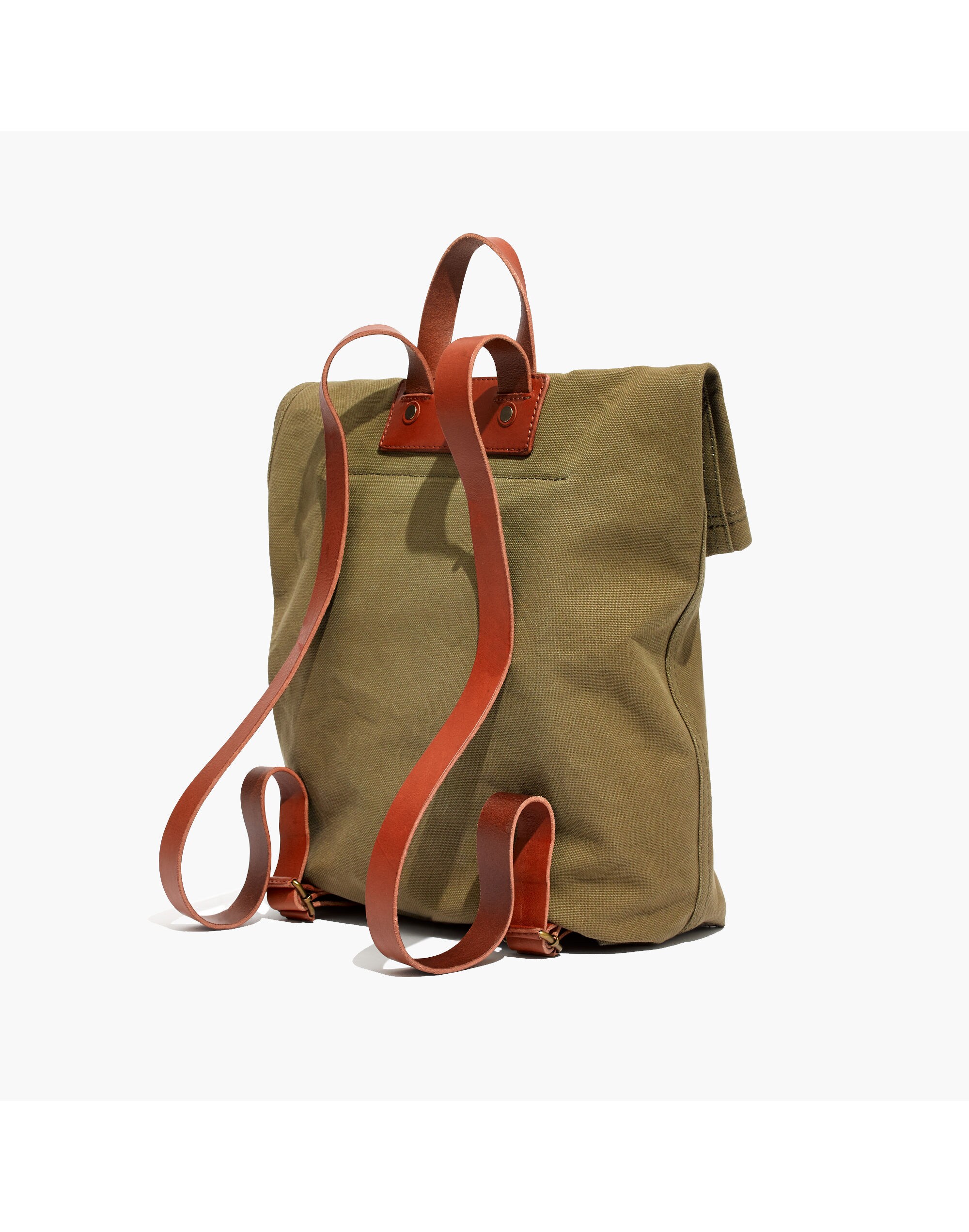 The Canvas Foldover Backpack