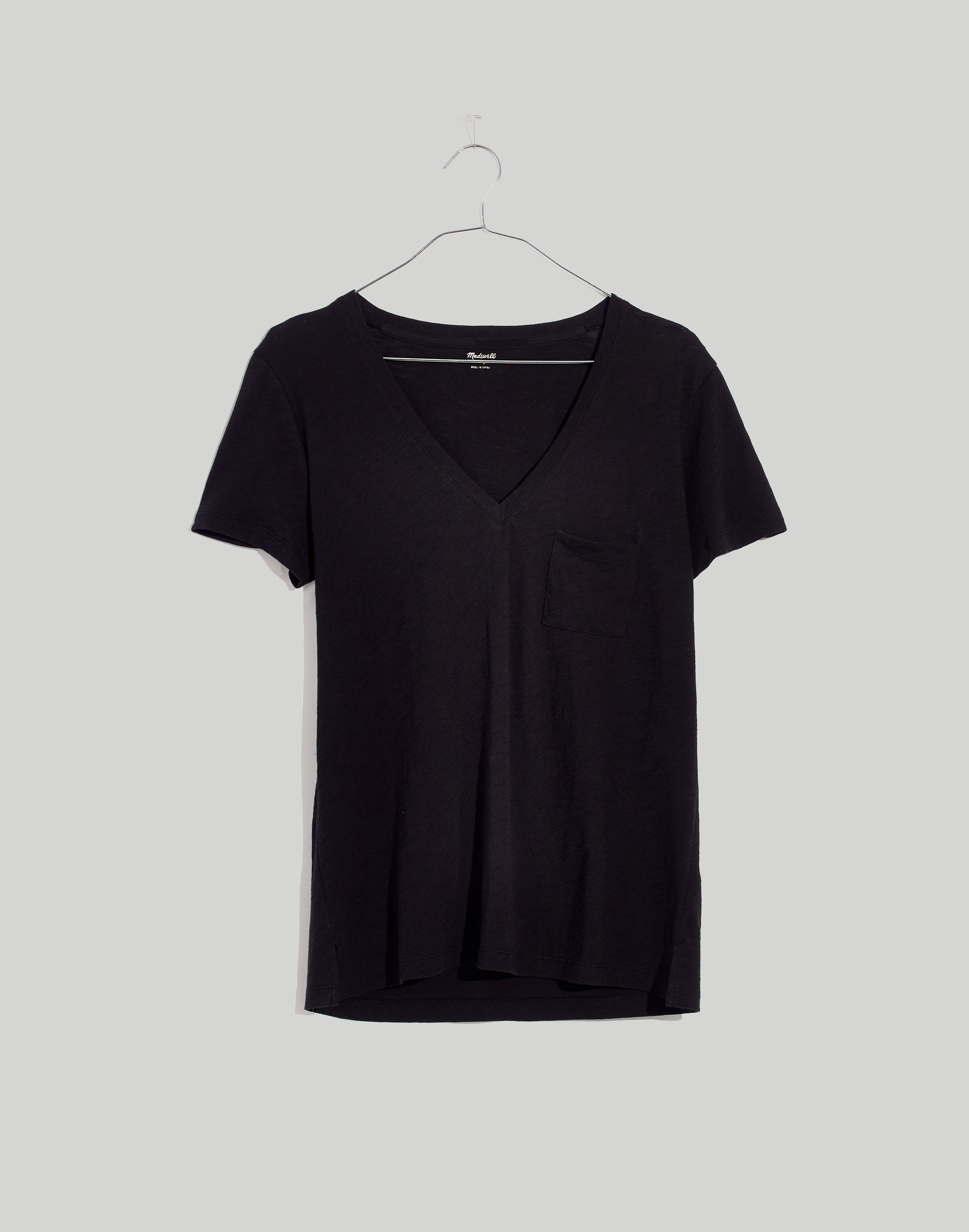 Whisper Cotton V-Neck Pocket Tee