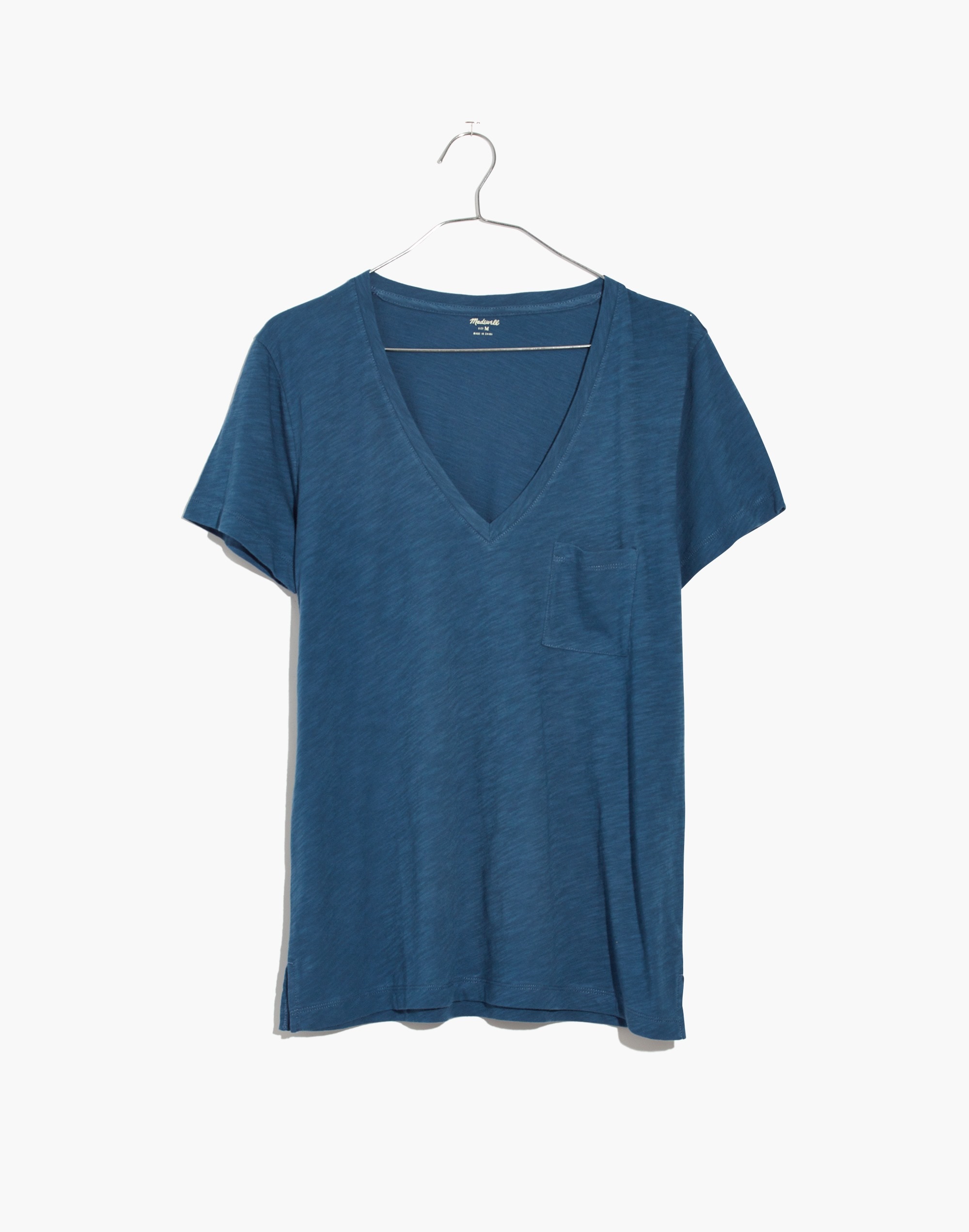 Whisper Cotton V-Neck Pocket Tee