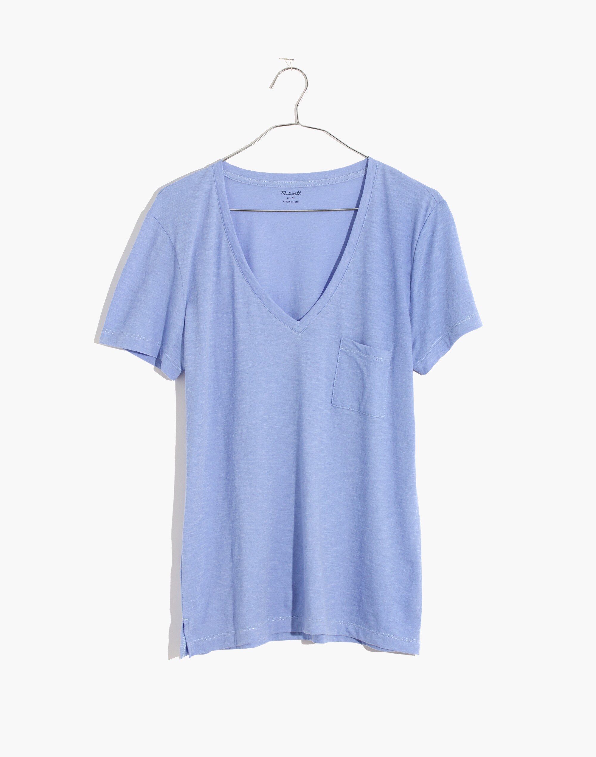 Whisper Cotton V-Neck Pocket Tee